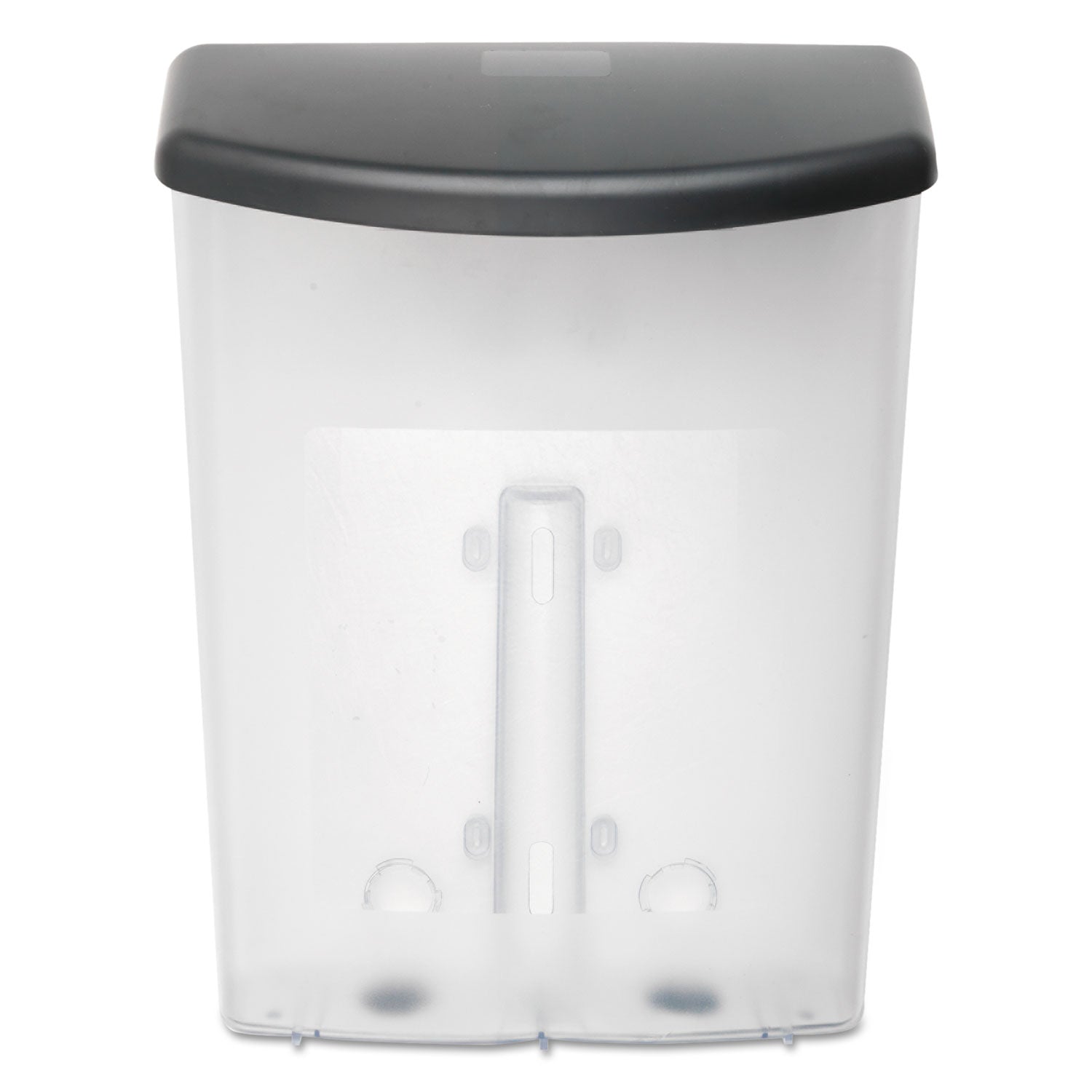 deflecto® Outdoor Literature Box, 10w X 4.5d X 13.13h, Clear/black