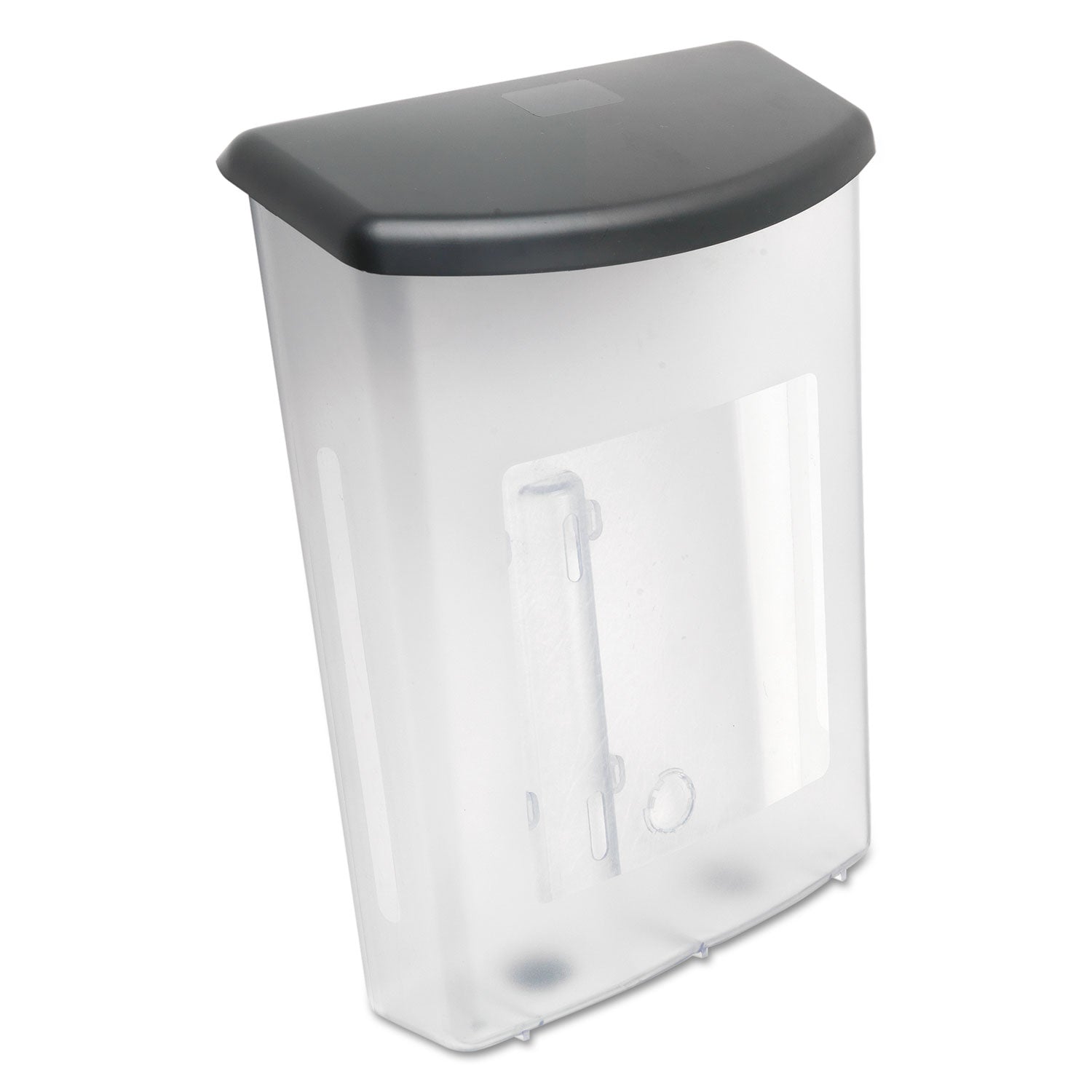 deflecto® Outdoor Literature Box, 10w X 4.5d X 13.13h, Clear/black