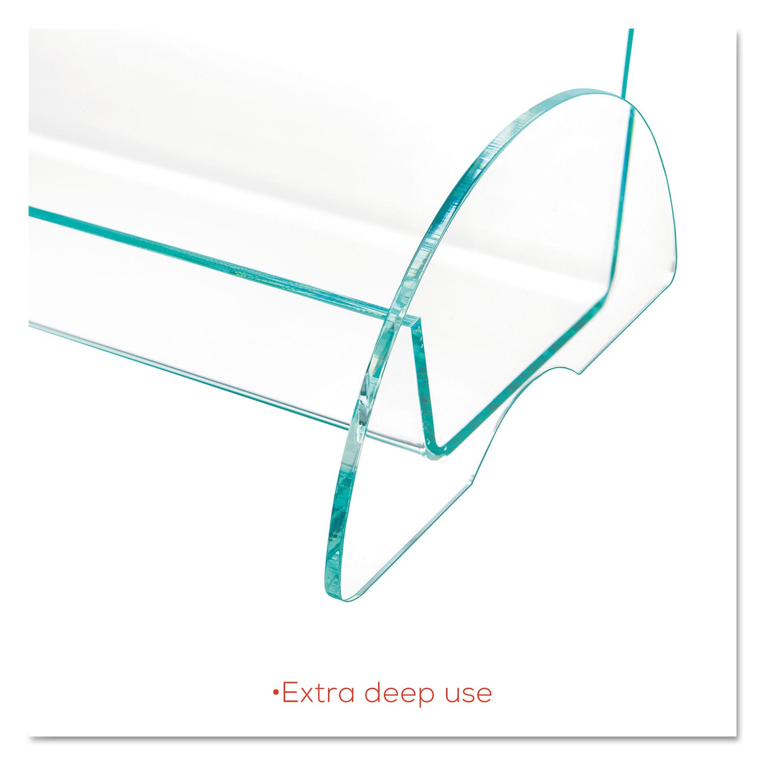 deflecto® Euro-Style Docuholder, Magazine Size, 9.81w X 6.31d X11h, Green Tinted