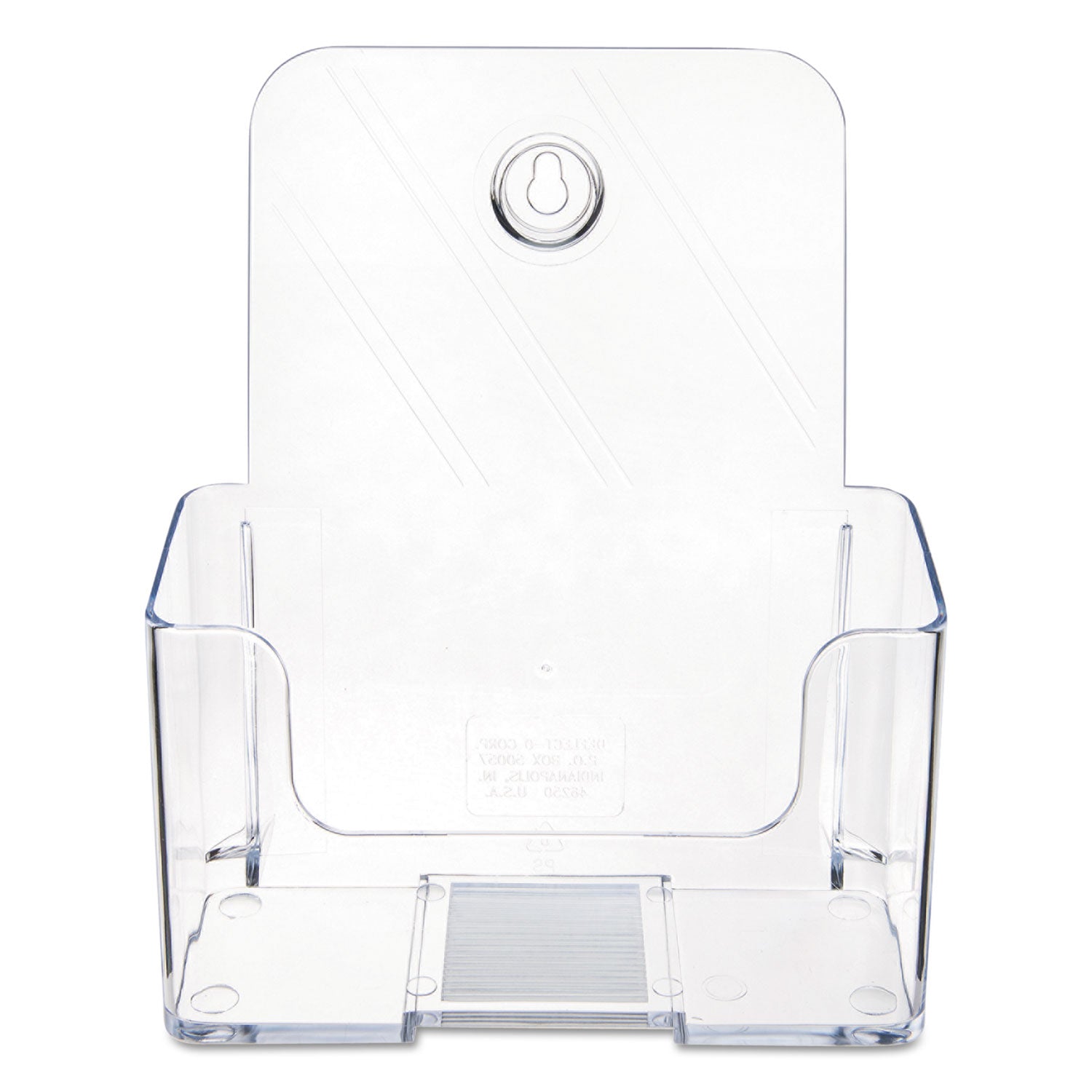 deflecto® Docuholder For Countertop/wall-Mount, Booklet Size, 6.5w X 3.75d X 7.75h, Clear