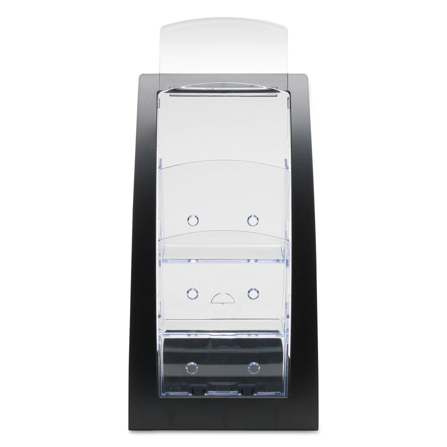 deflecto® 3-Tier Literature Holder, Leaflet Size, 6.75w X 6.94d X 13.31h, Black