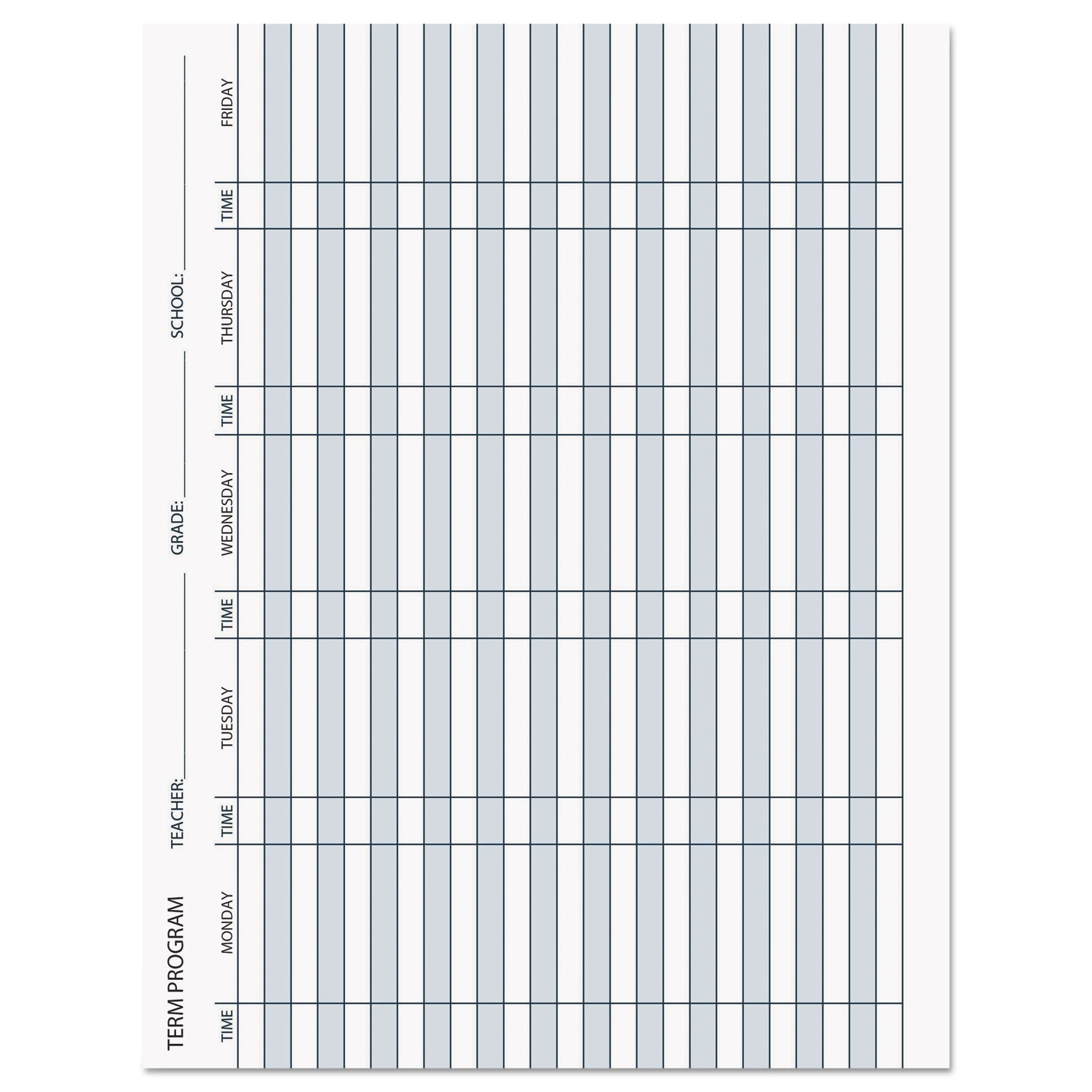 House of Doolittle™ Recycled Teacher's Planner, Weekly, Two-Page Spread (seven Classes), 11 X 8.5, Blue Cover