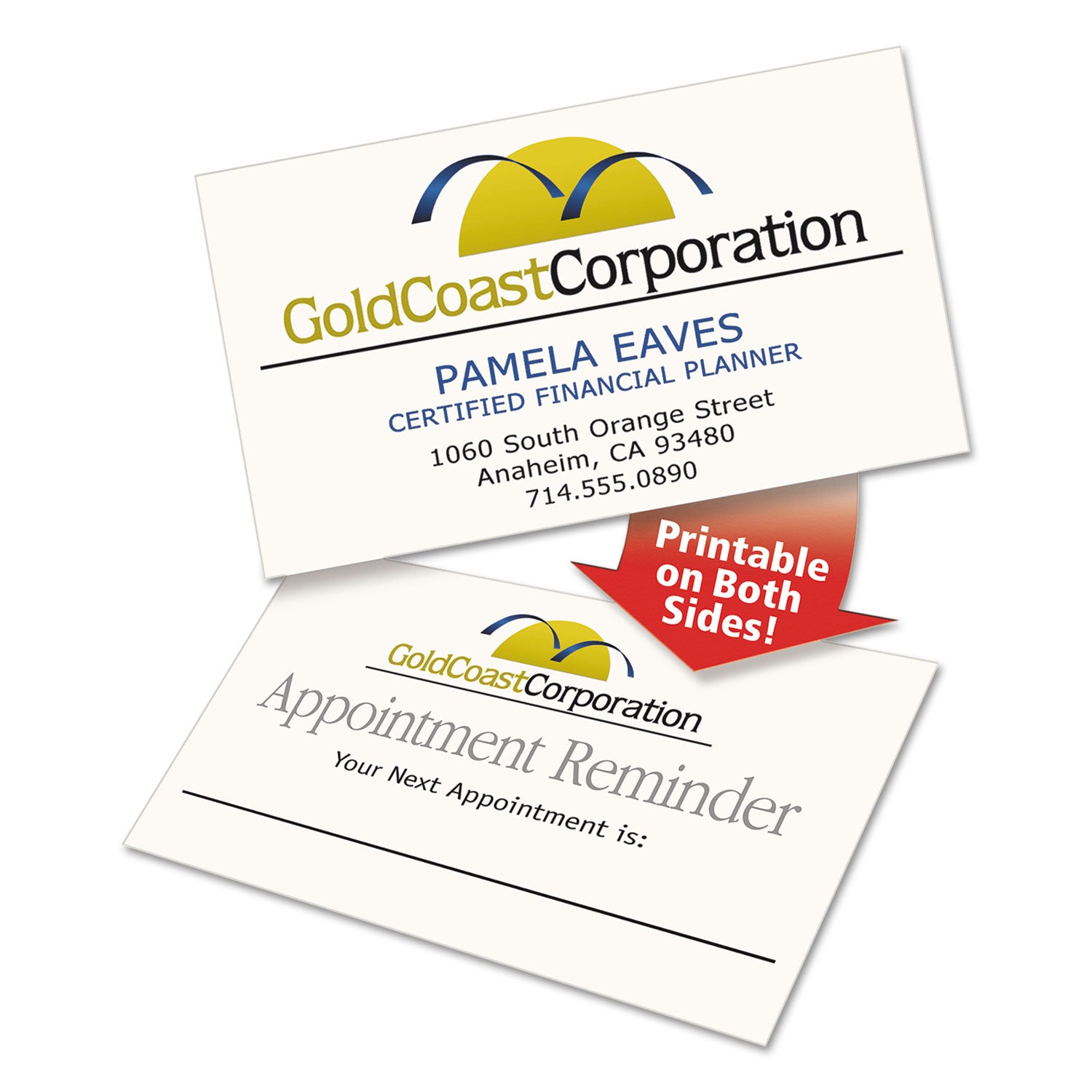 Avery® Clean Edge Business Cards, Laser, 2 X 3.5, Ivory, 200 Cards, 10 Cards/sheet, 20 Sheets/pack