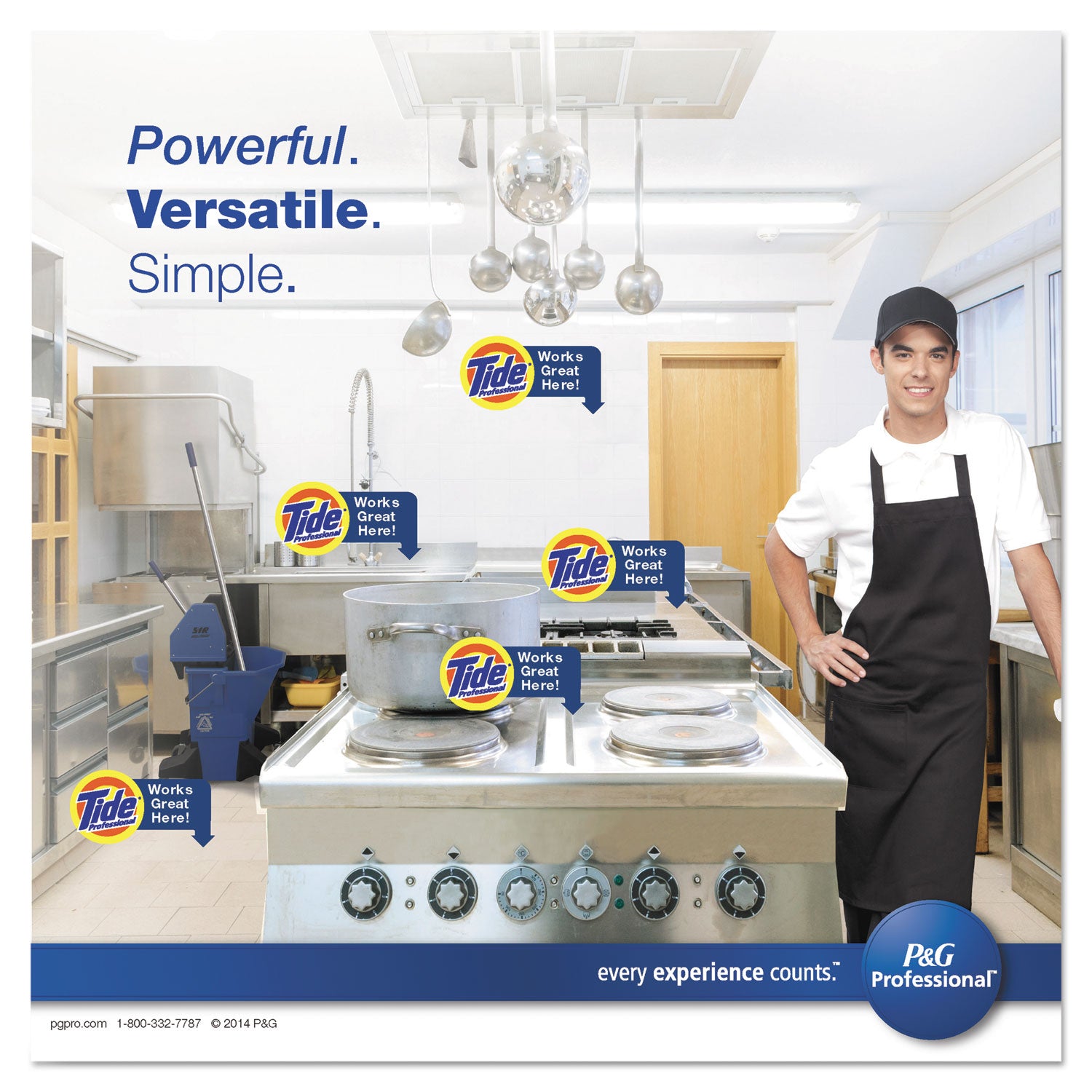 Tide® Professional™ Floor And All-Purpose Cleaner, 18 Lb Box