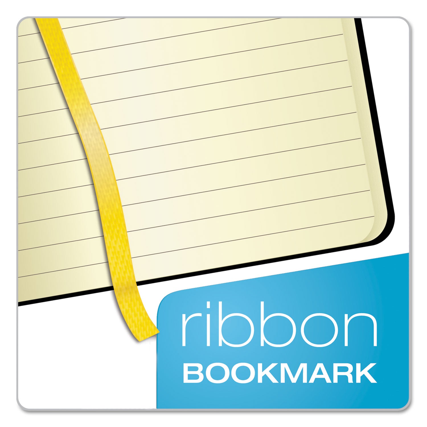 TOPS™ Idea Collective Journal, Hardcover with Elastic Closure, 1-Subject, Wide/Legal Rule, Black Cover, (96) 5.5 x 3.5 Sheets