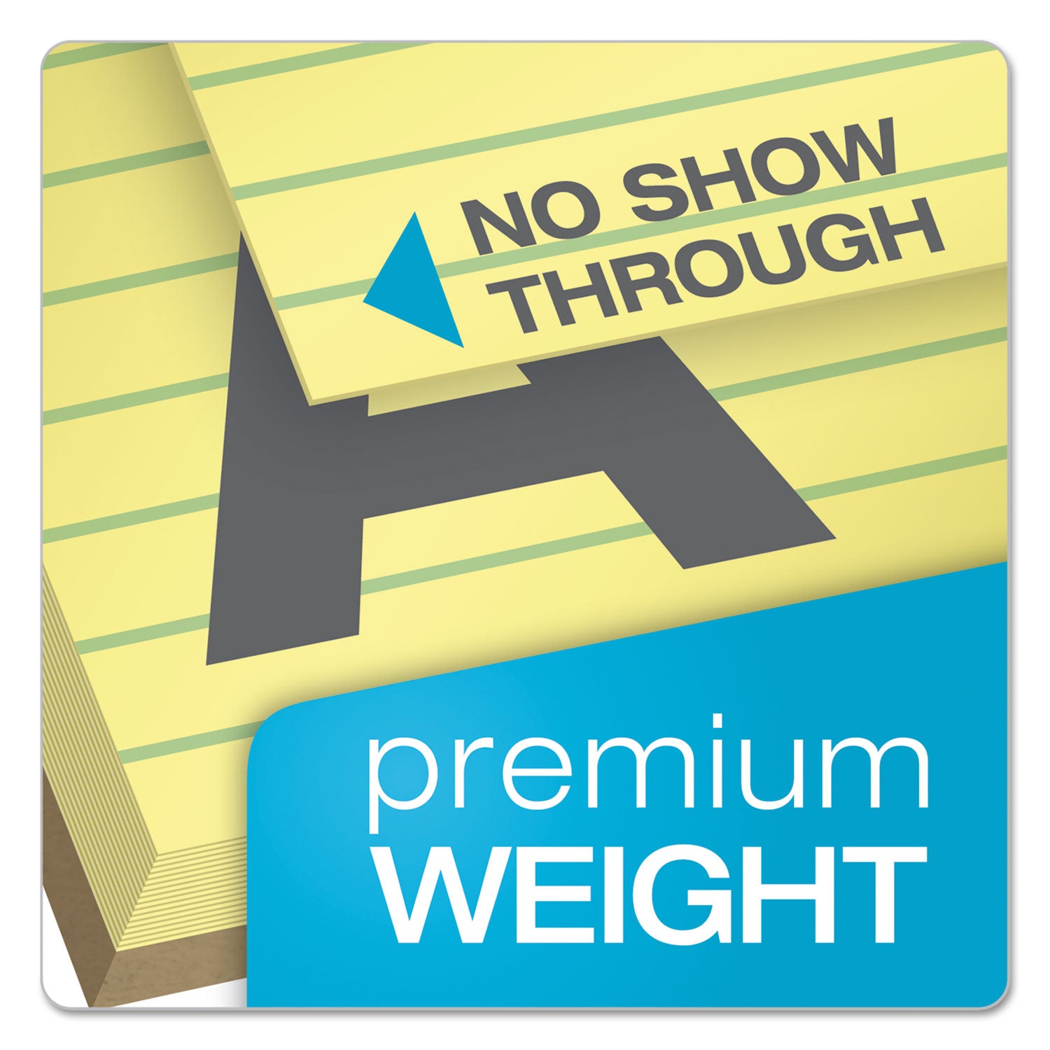 TOPS™ Docket Gold Ruled Perforated Pads, Wide/legal Rule, 50 Canary-Yellow 8.5 X 14 Sheets, 12/pack