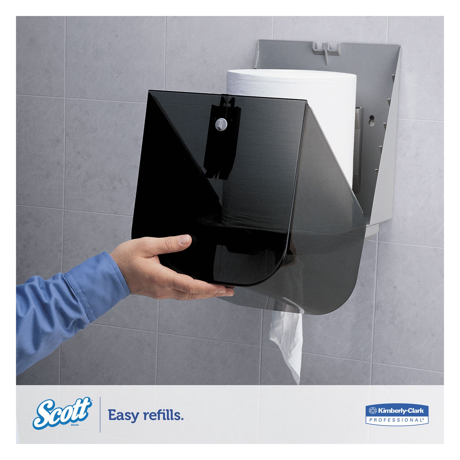 Scott® Essential Center-Pull Towels, Absorbency Pockets, 2-Ply, 8 x 15, White, 500/Roll, 4 Rolls/Carton