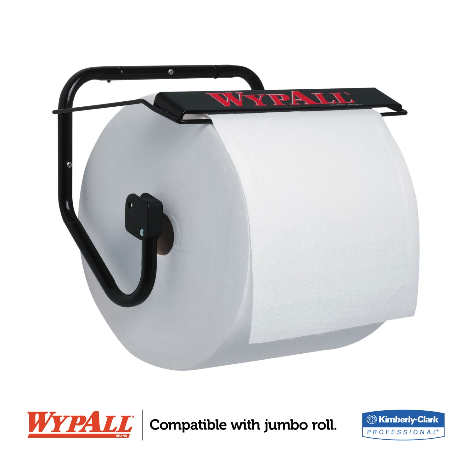 WypAll® Jumbo Roll Dispenser, 16.8 X 8.8 X 10.8, Black