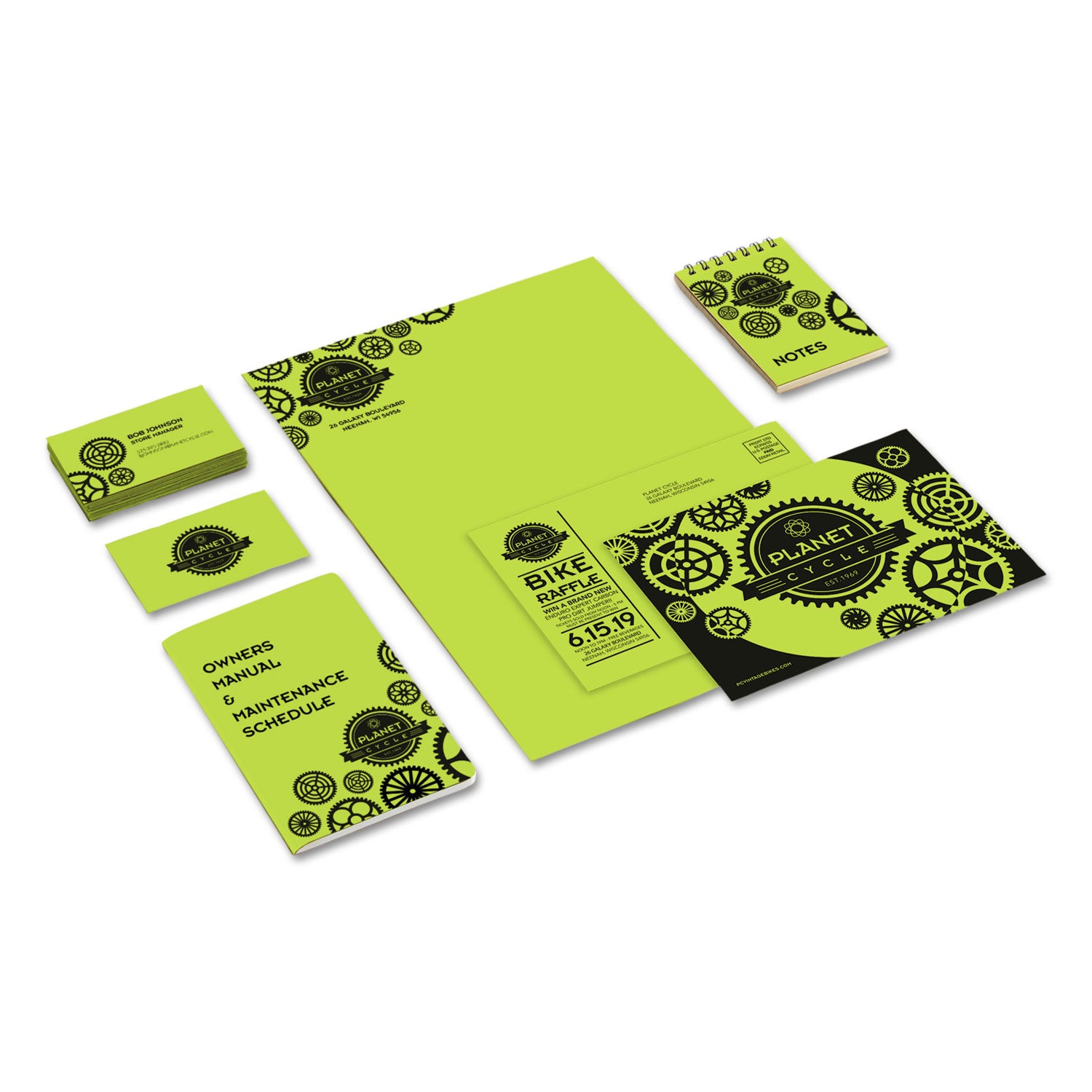 Astrobrights® Color Cardstock, 65 lb Cover Weight, 8.5 x 11, Vulcan Green, 250/Pack