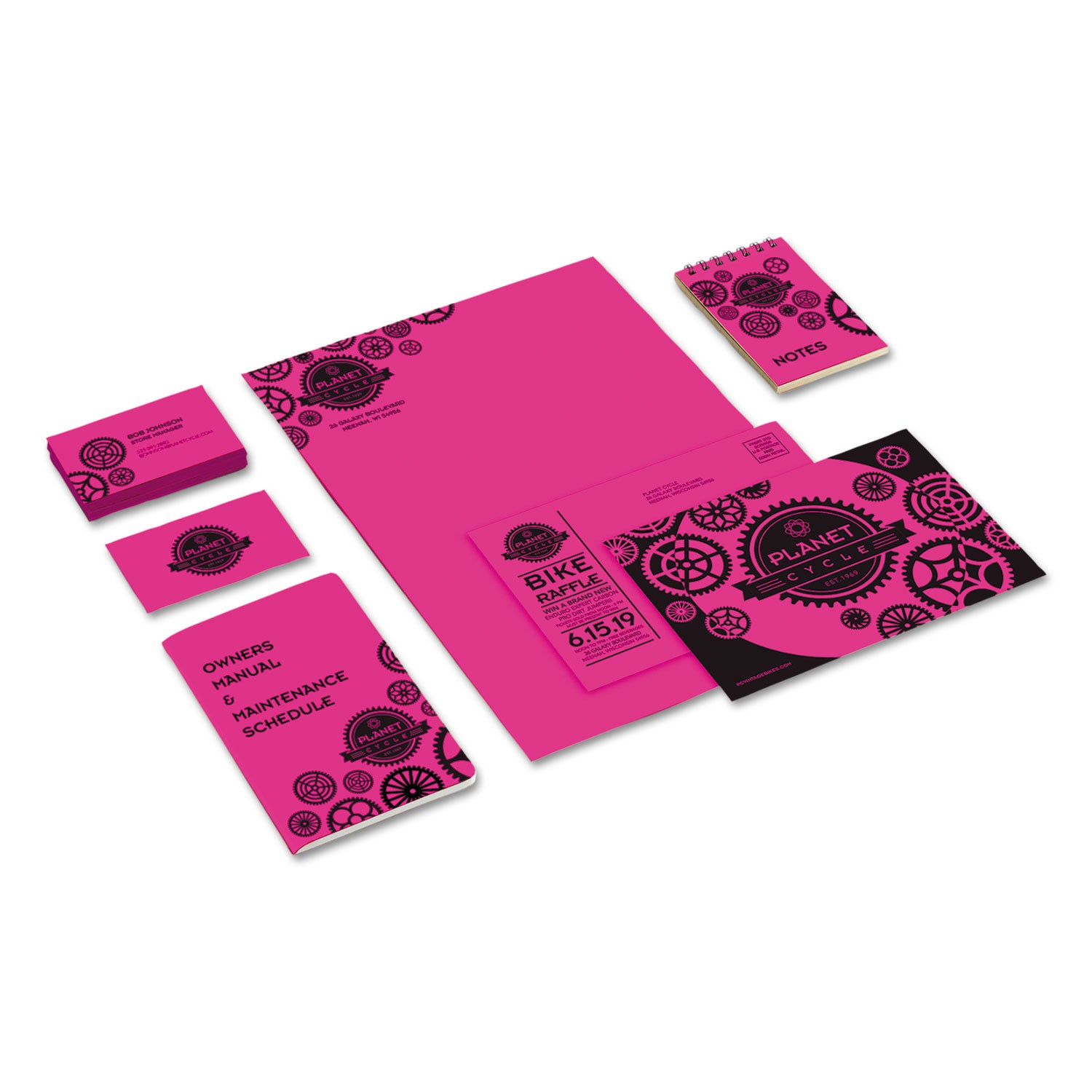 Astrobrights® Color Cardstock, 65 lb Cover Weight, 8.5 x 11, Fireball Fuchsia, 250/Pack