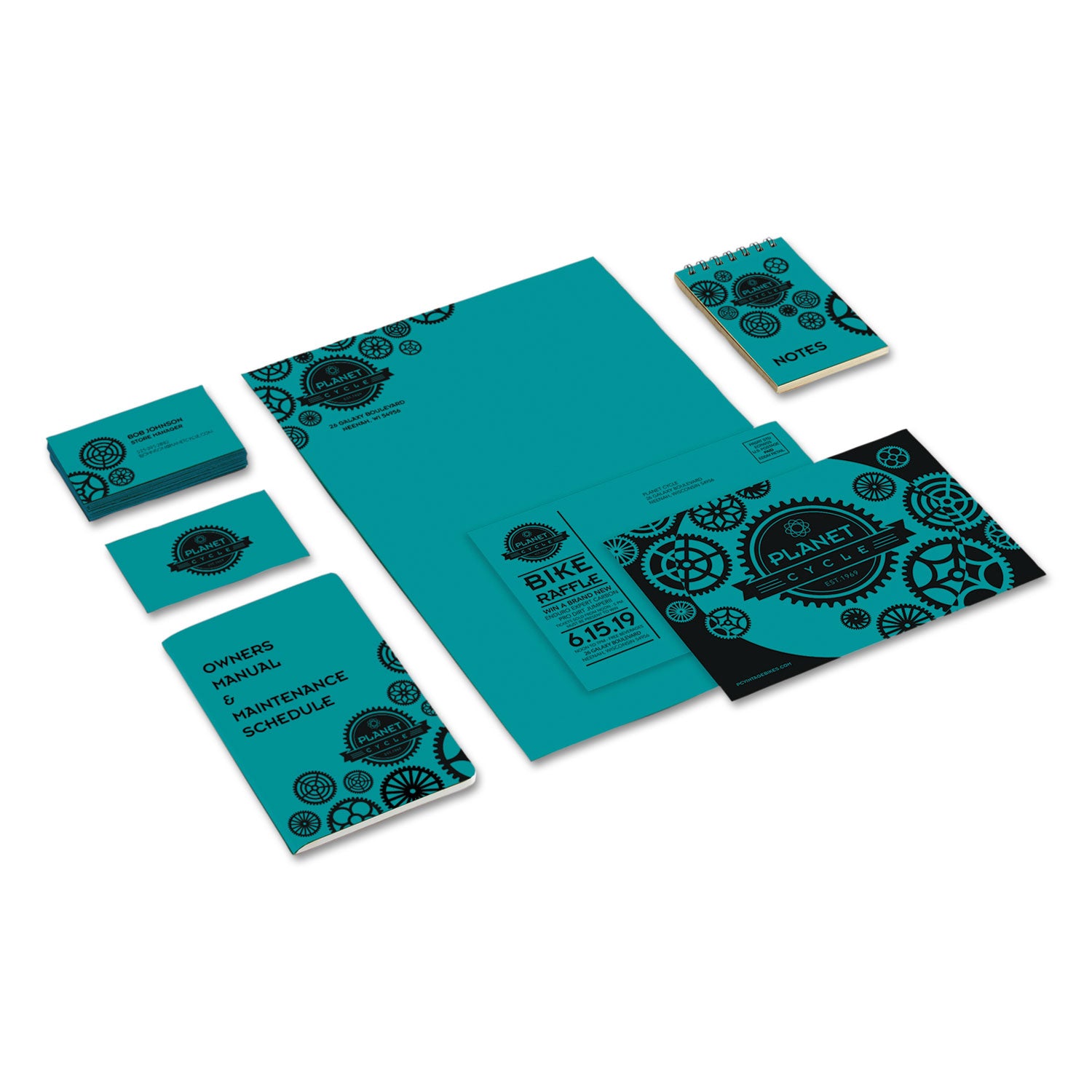 Astrobrights® Color Cardstock, 65 lb Cover Weight, 8.5 x 11, Terrestrial Teal, 250/Pack