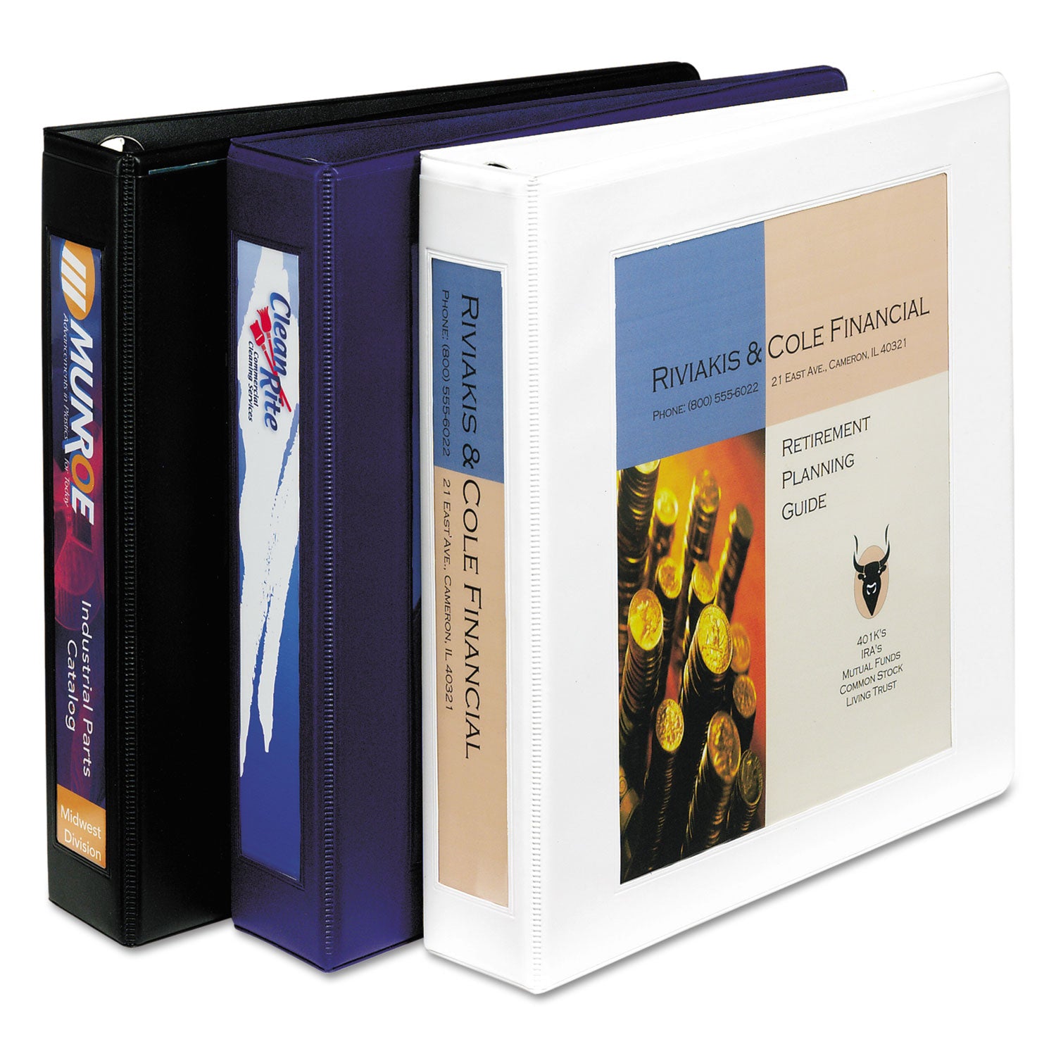 Avery® Framed View Heavy-Duty Binders, 3 Rings, 1" Capacity, 11 X 8.5, Black