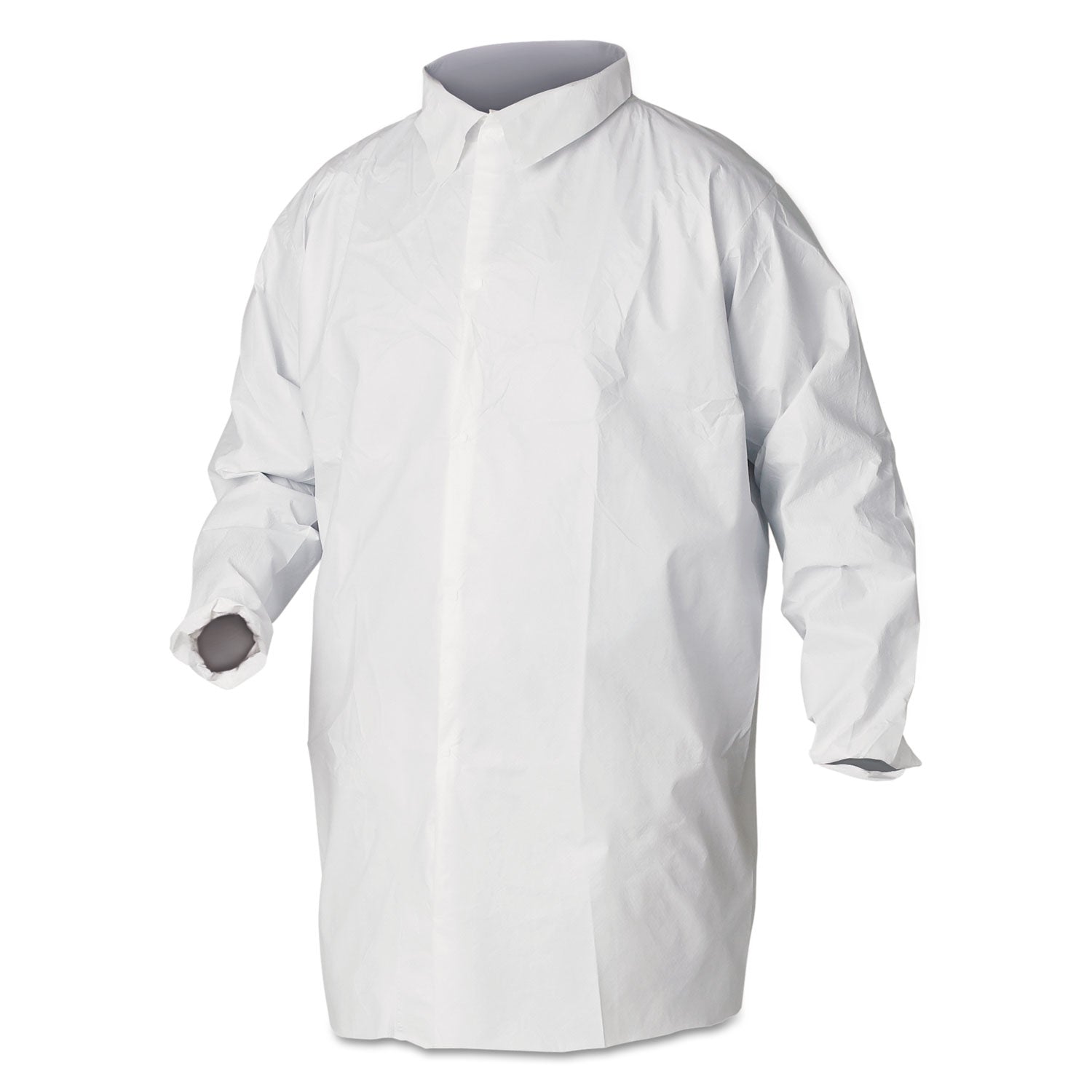 KleenGuard™ A40 Liquid and Particle Protection Lab Coats, 2X-Large, White, 30/Carton