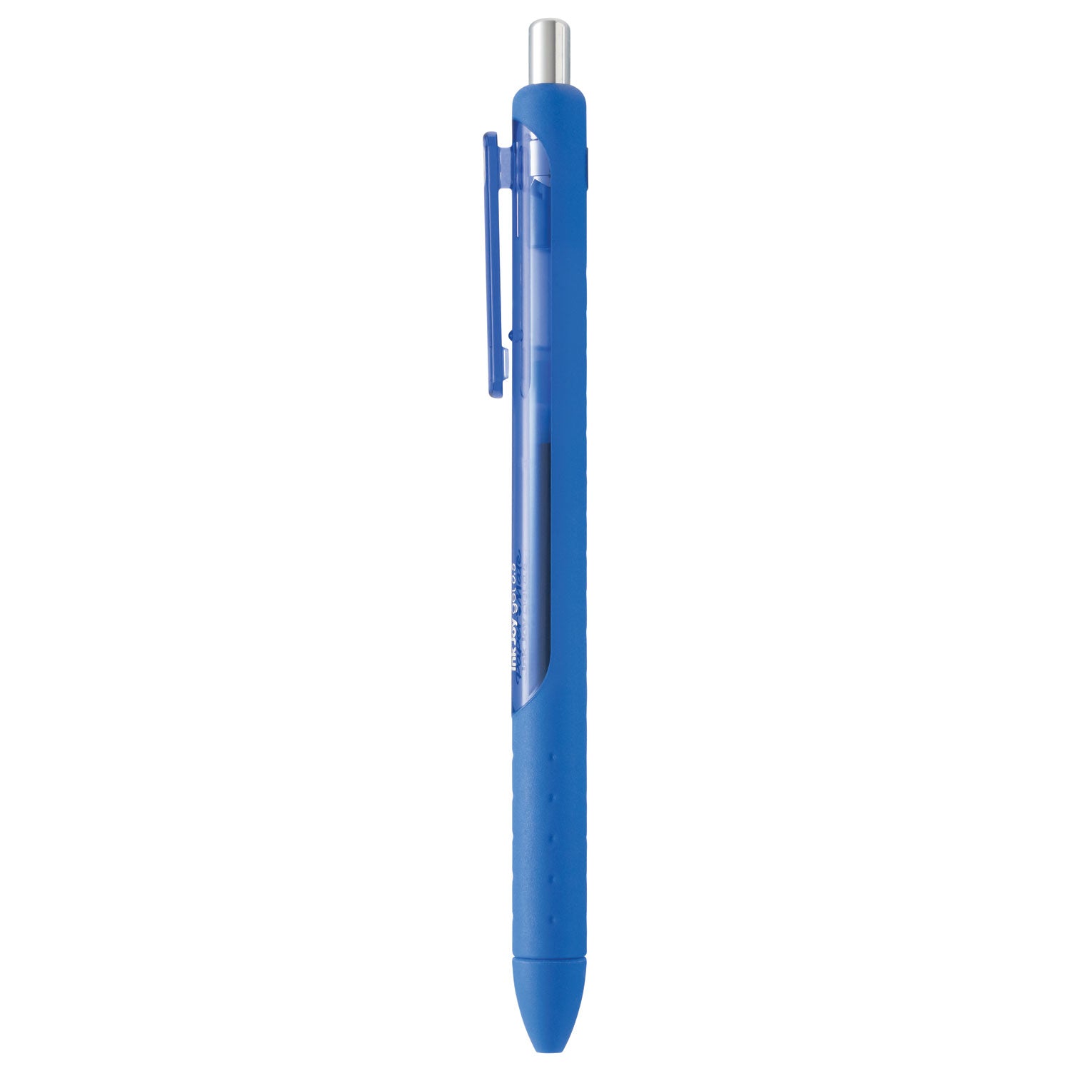 Paper Mate® InkJoy Gel Pen, Retractable, Fine 0.5 mm, Blue Ink, Blue Barrel, Dozen