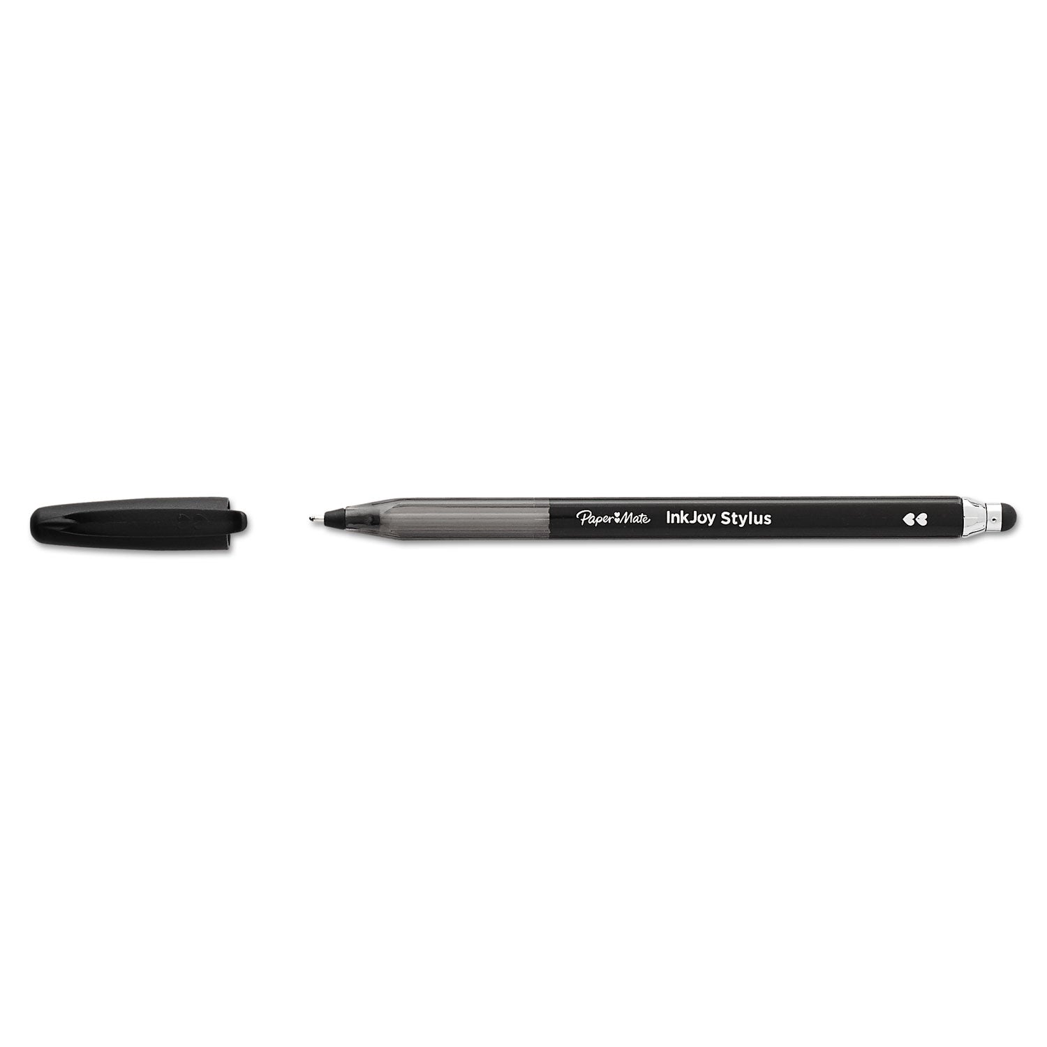 Paper Mate® Inkjoy 100 Ballpoint Pen/stylus, Stick, Medium 1 Mm, Black Ink, Black Barrel, Dozen