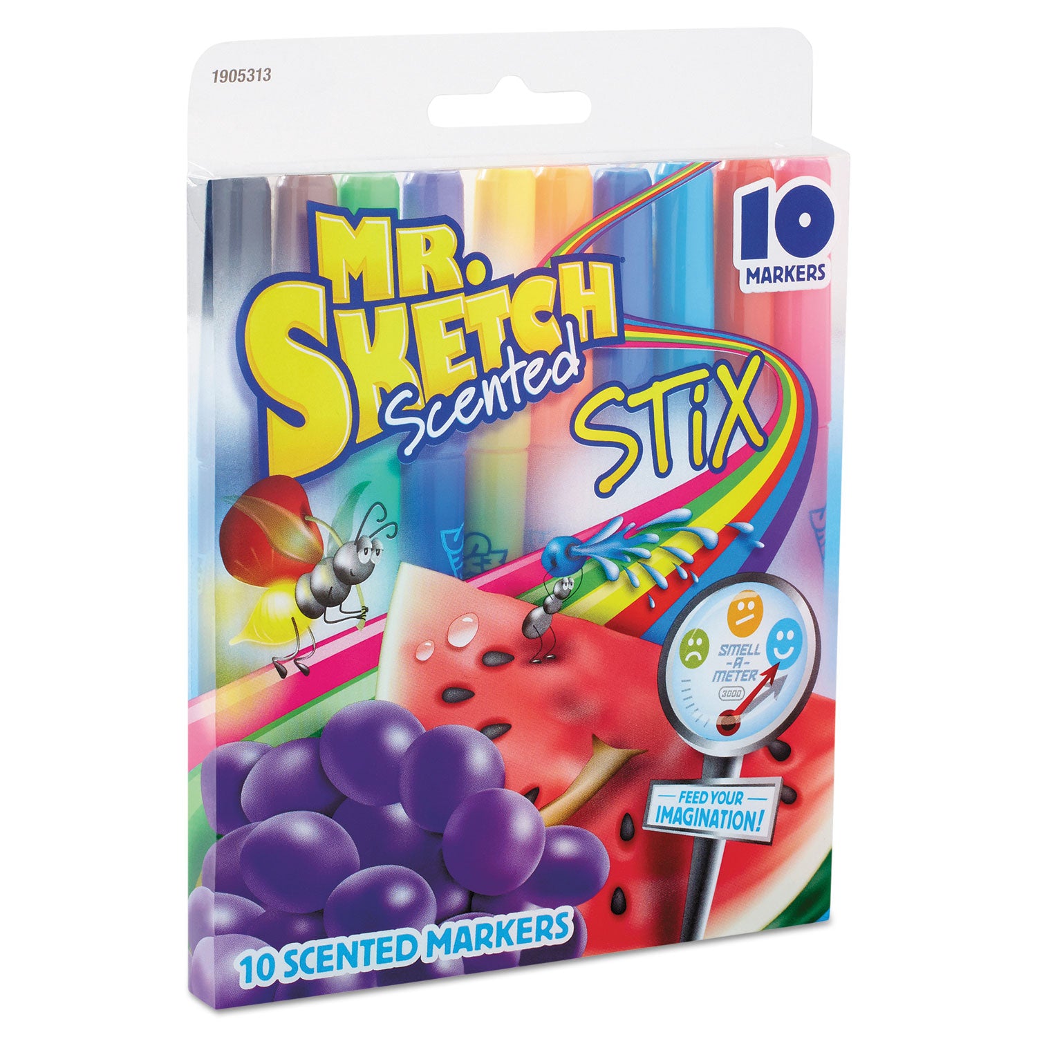 Mr. Sketch® Scented Stix Watercolor Marker Set, Fine Bullet Tip, Assorted Colors, 10/set