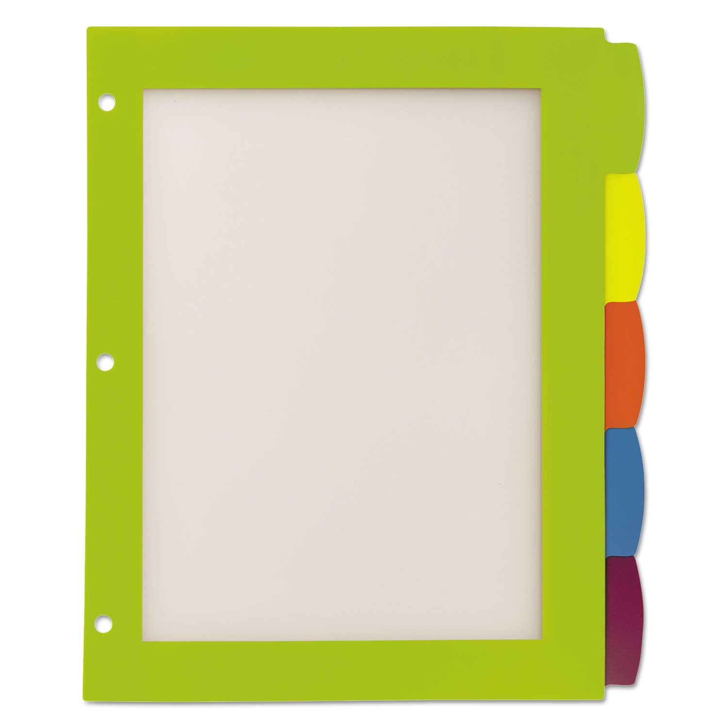 Avery® Big Tab Ultralast Plastic Dividers, 5-Tab, 11 X 8.5, Assorted, 1 Set