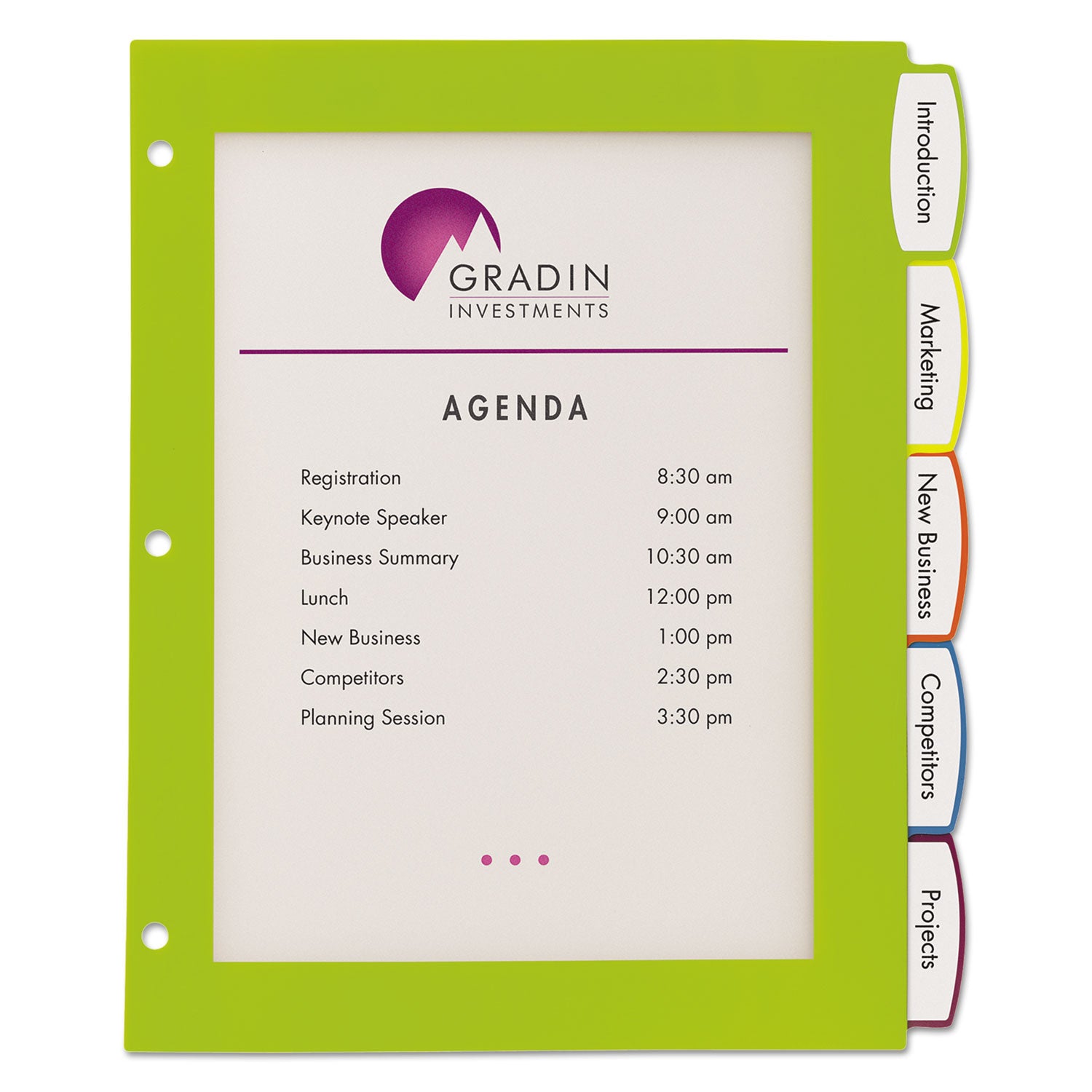 Avery® Big Tab Ultralast Plastic Dividers, 5-Tab, 11 X 8.5, Assorted, 1 Set