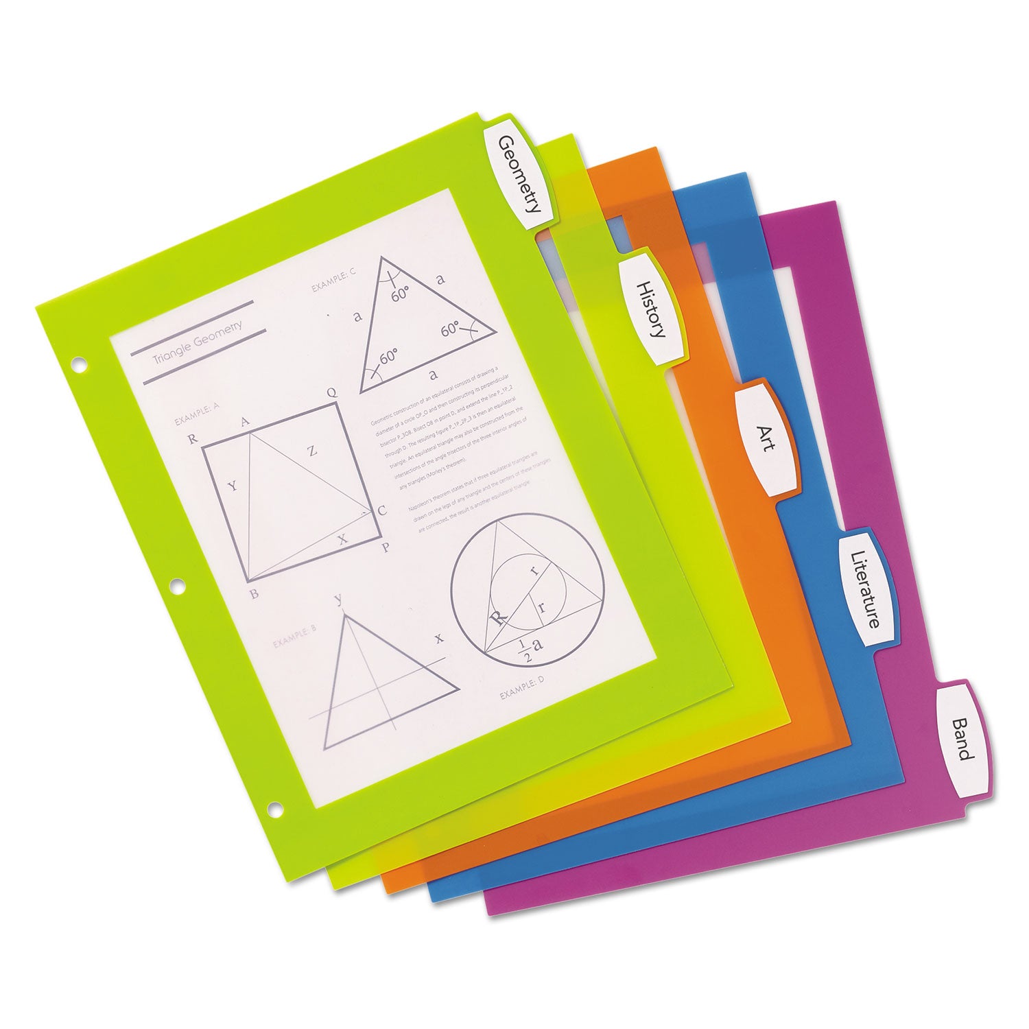 Avery® Big Tab Ultralast Plastic Dividers, 5-Tab, 11 X 8.5, Assorted, 1 Set