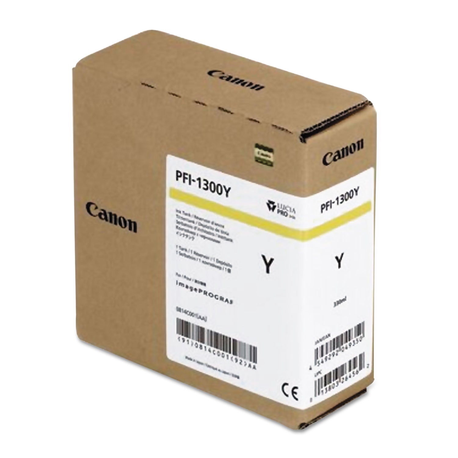 Canon® 0814C001AA (PFI-1300) Ink, Yellow