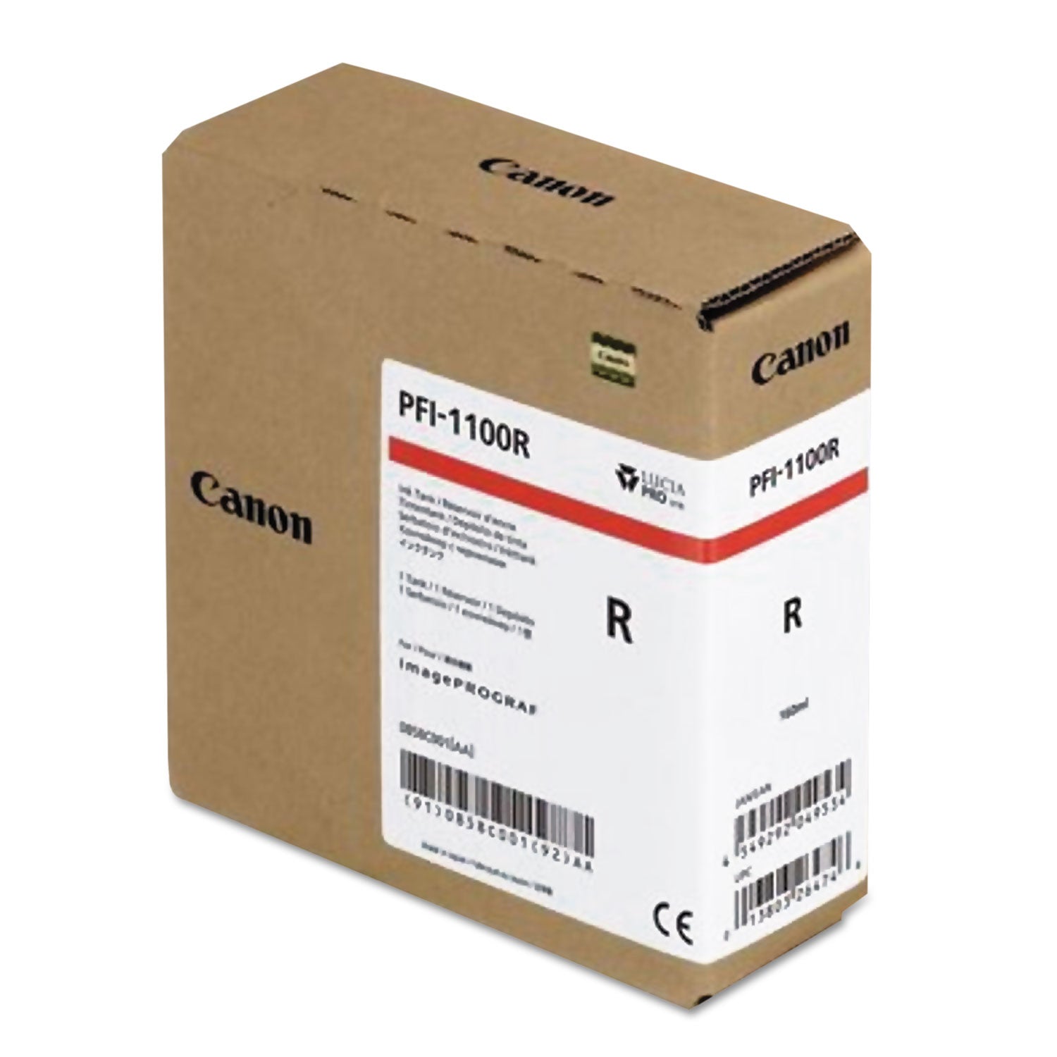 Canon® 0858C001AA (PFI-1100) Ink, Red