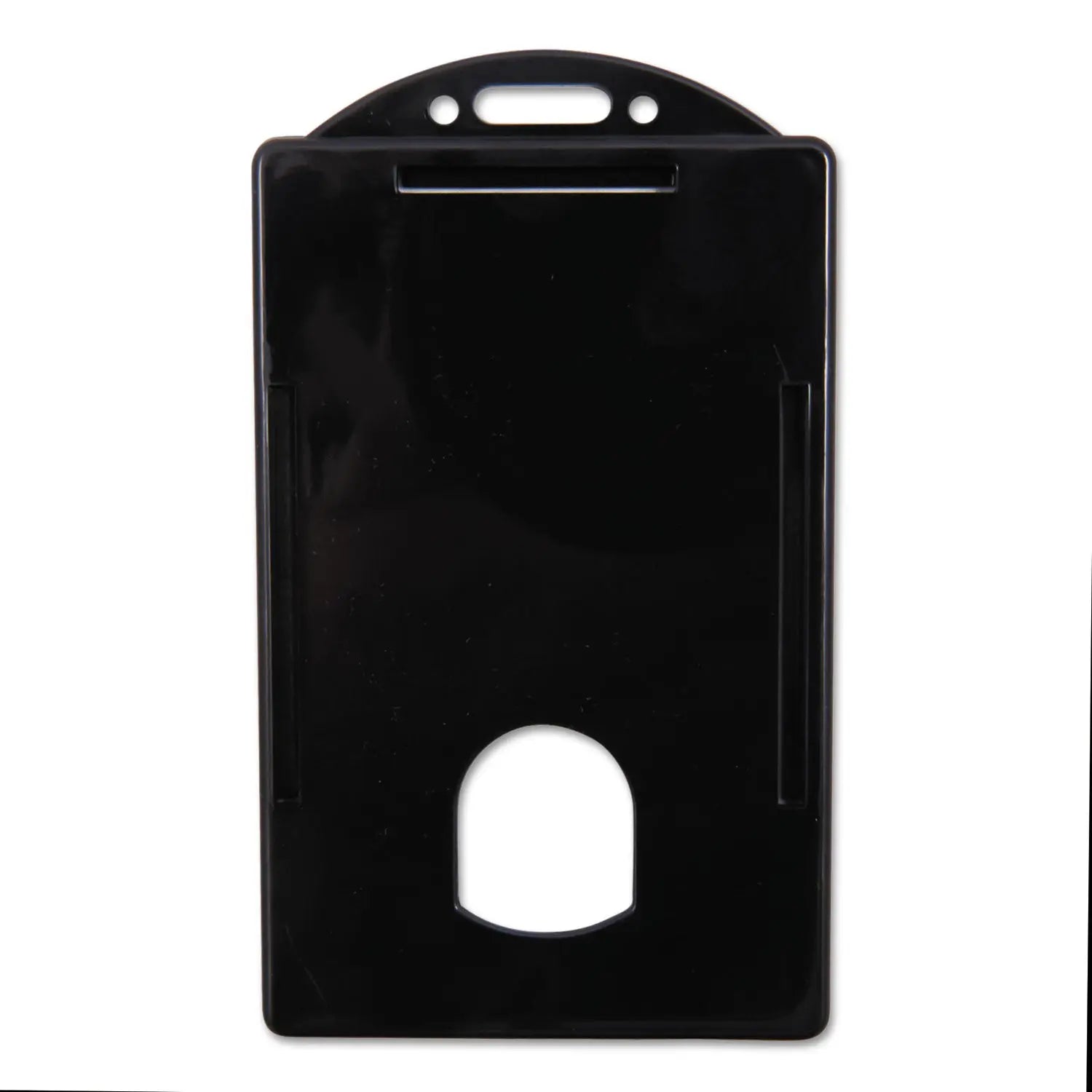 Sicurix Badge/Card Holder, 4 x 2 9/10, Black, 25/Pack SICURIX® Flipcost