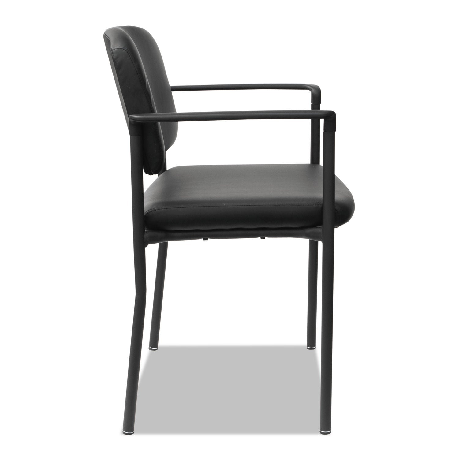 Alera® Alera Sorrento Series Ultra-Cushioned Stacking Guest Chair, 25.59" x 24.01" x 33.85", Black, 2/Carton