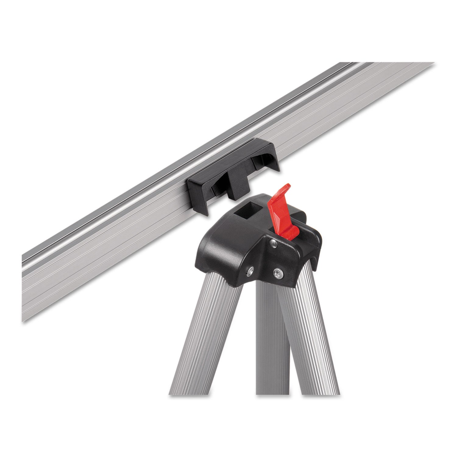 MasterVision® Telescoping Tripod Display Easel, Adjusts 38" To 69" High, Metal, Silver