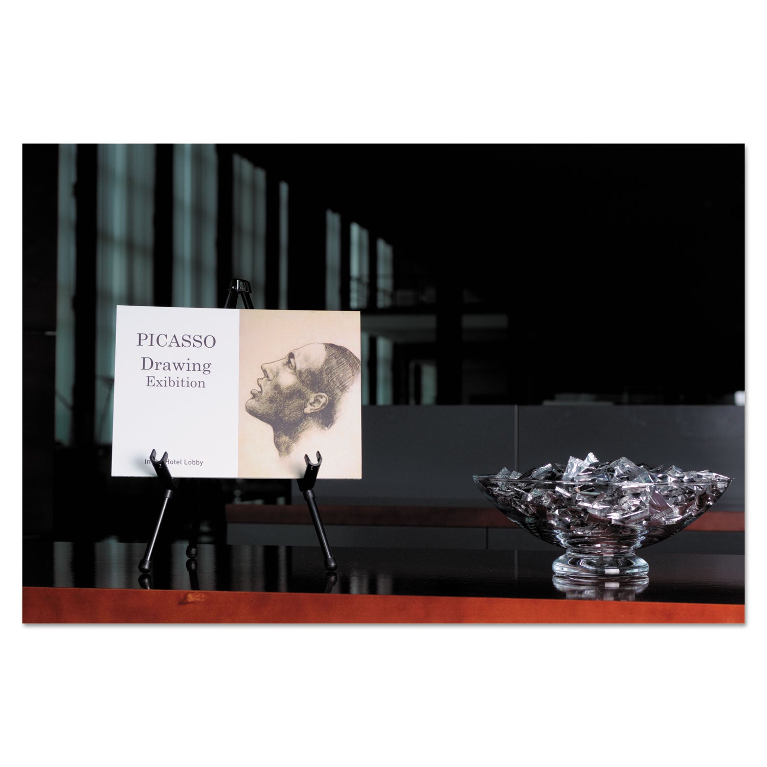 MasterVision® Instant Table-Top Easel, 14.25" High, Black