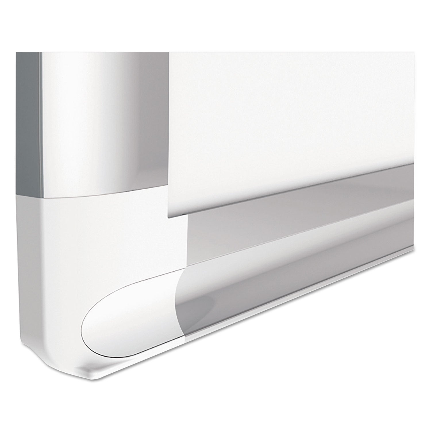 MasterVision® Ruled Magnetic Steel Dry Erase Planning Board, 72" x 48", White Surface, Satin Aluminum Frame