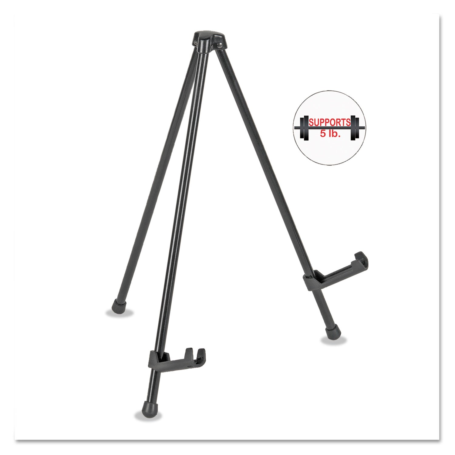 MasterVision® Instant Table-Top Easel, 14.25" High, Black