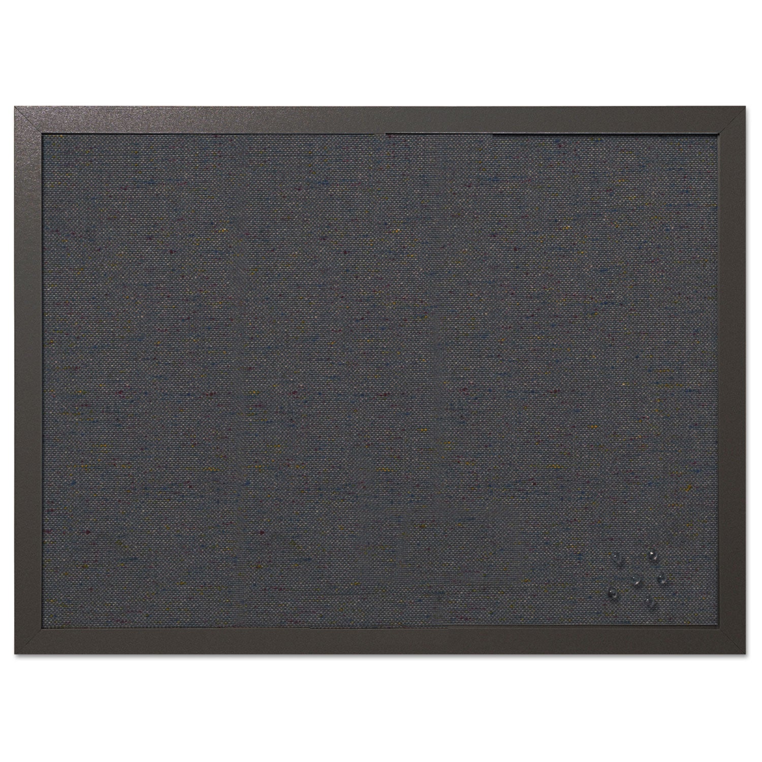 MasterVision® Designer Fabric Bulletin Board, 24" x 18", Black Surface, Black Fiberboard (MDF) Frame