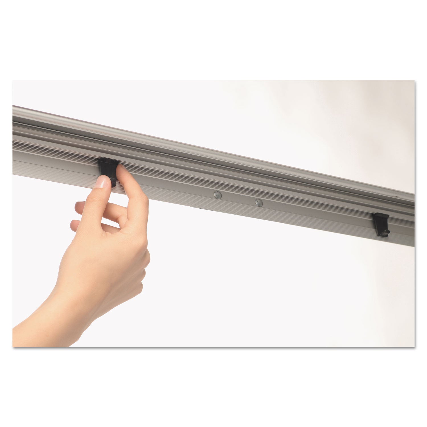 MasterVision® Telescoping Tripod Display Easel, Adjusts 35" To 64" High, Metal, Silver