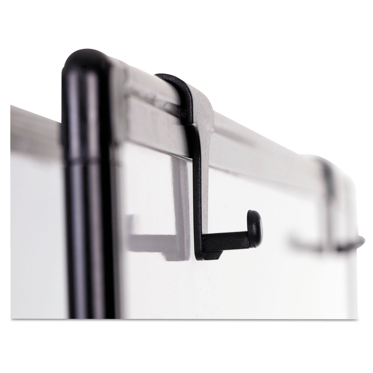 MasterVision® Creation Station Magnetic Dry Erase Board, 29.5" x 74.88", White Surface, Black Metal Frame