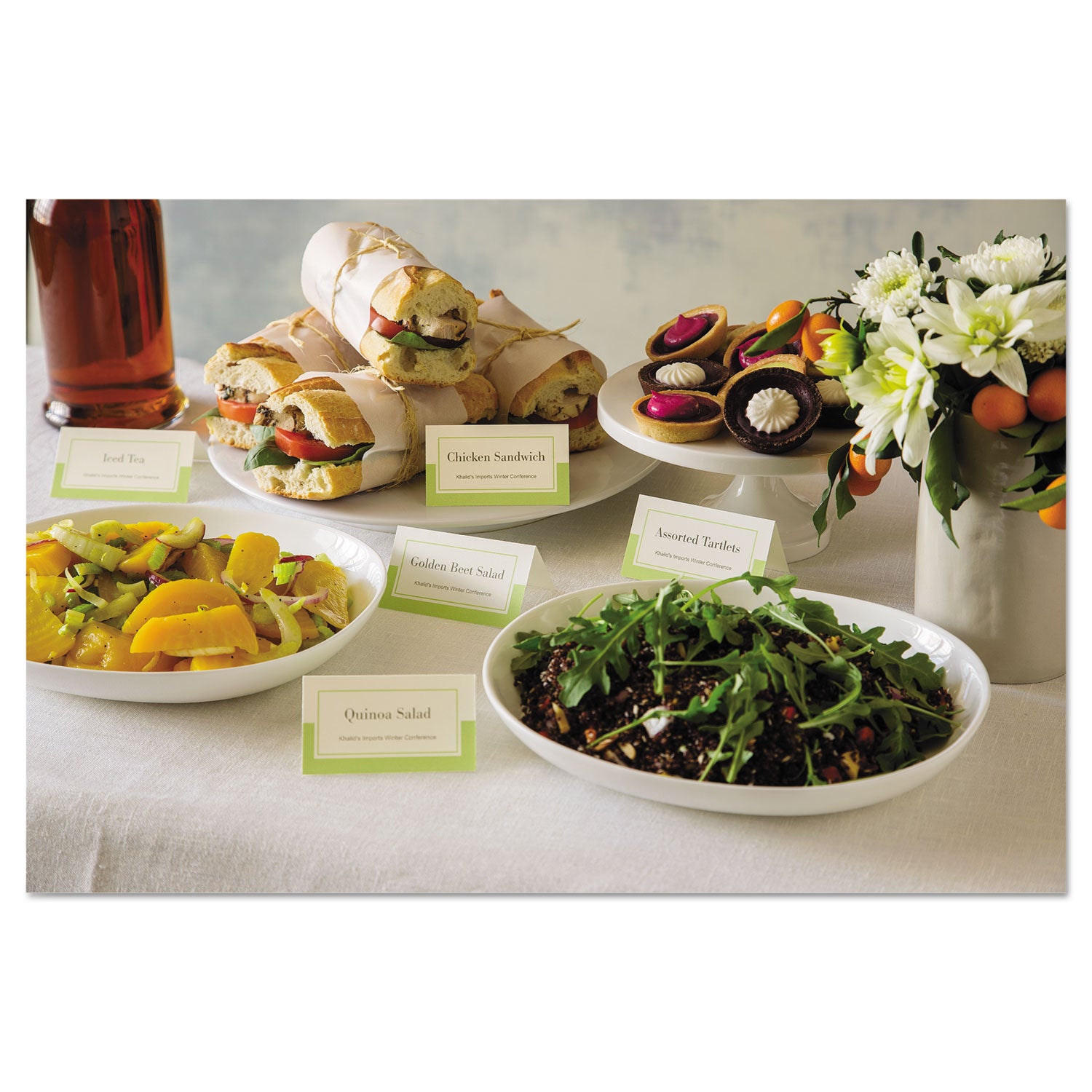 Avery® Small Tent Card, Ivory, 3.5 x 2, 4 Cards/Sheet, 40 Sheets/Pack