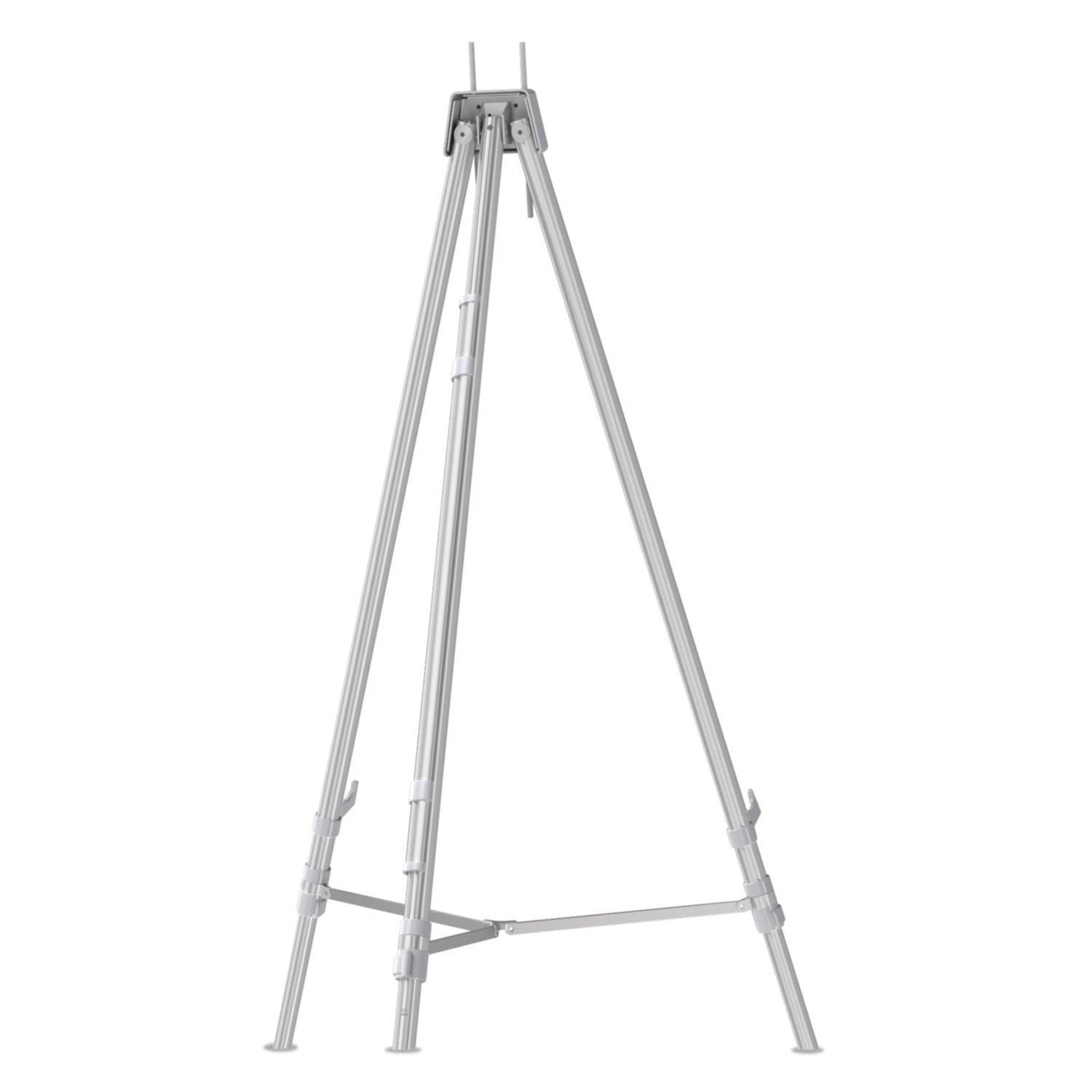 Quartet® Aluminum Heavy-Duty Display Easel, 38" To 66" High, Aluminum, Silver