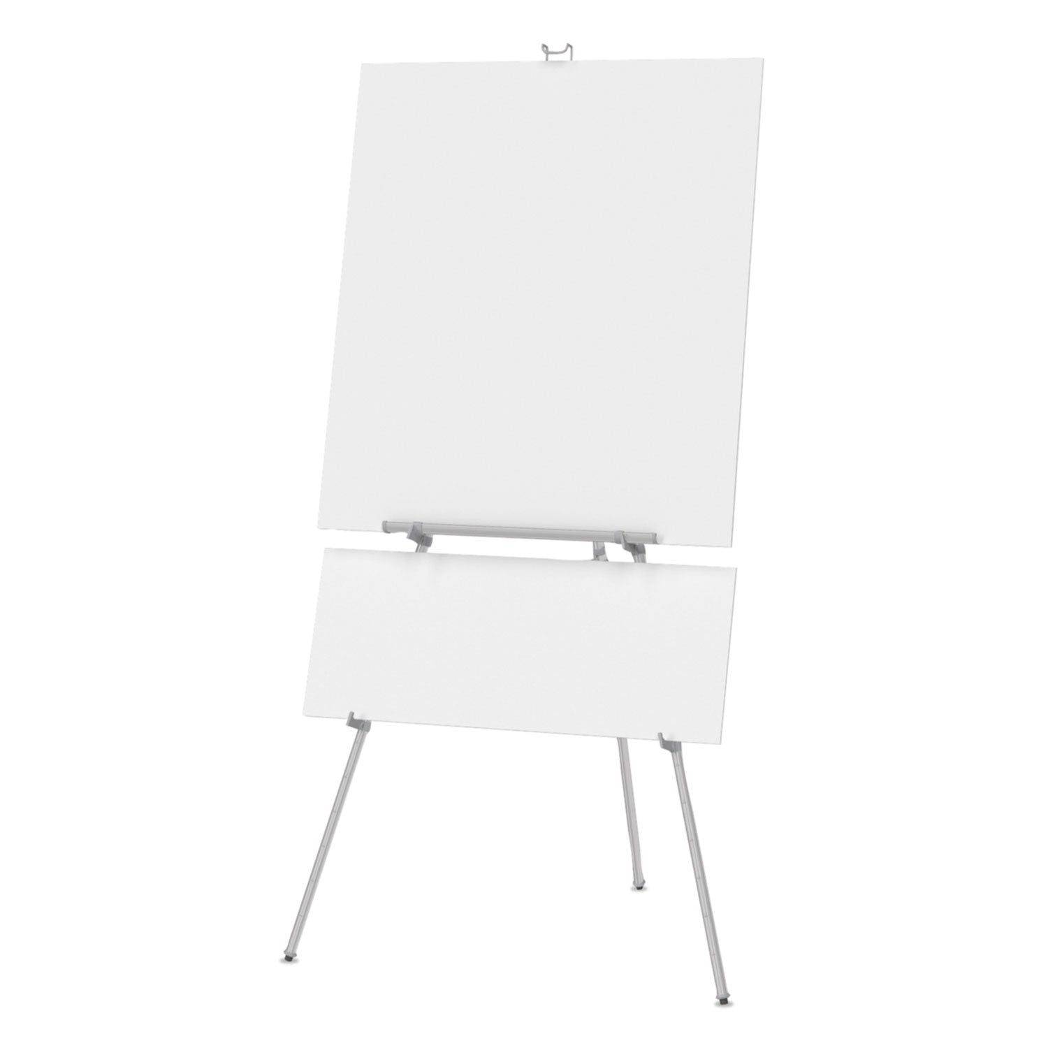 Aluminum Heavy-Duty Display Easel, 38" to 66" High, Aluminum, Silver