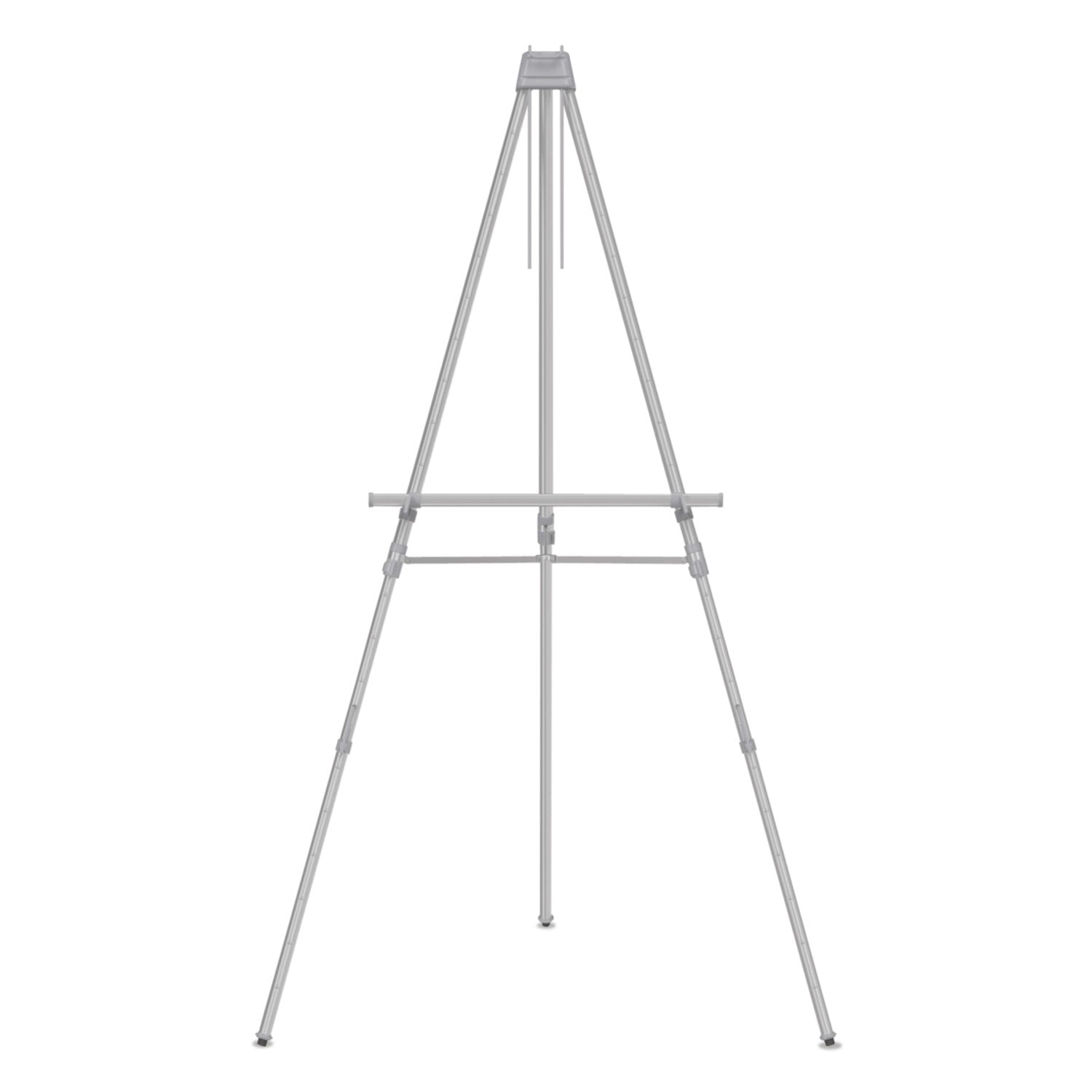 Quartet® Aluminum Heavy-Duty Display Easel, 38" To 66" High, Aluminum, Silver