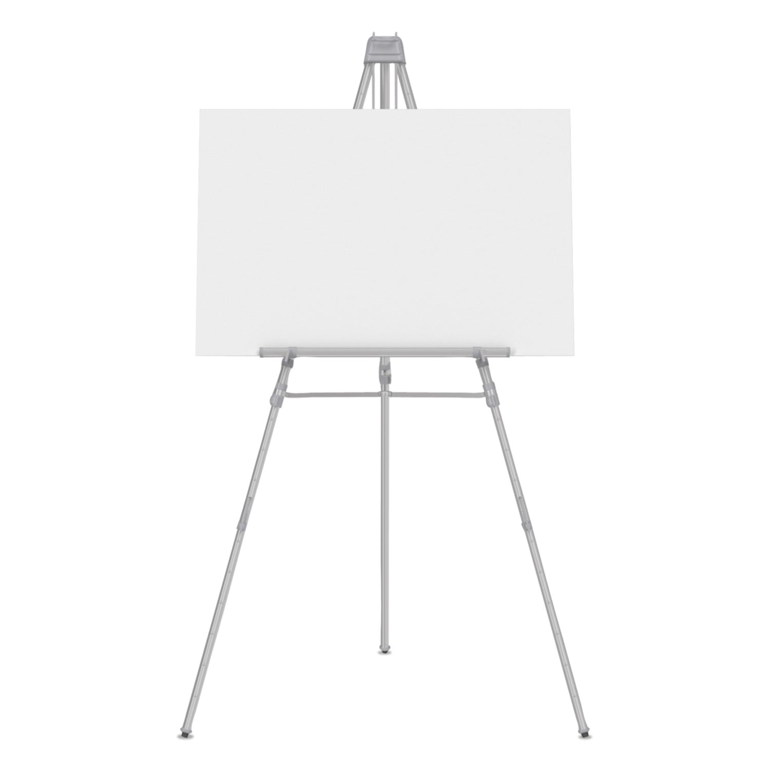 Quartet® Aluminum Heavy-Duty Display Easel, 38" To 66" High, Aluminum, Silver