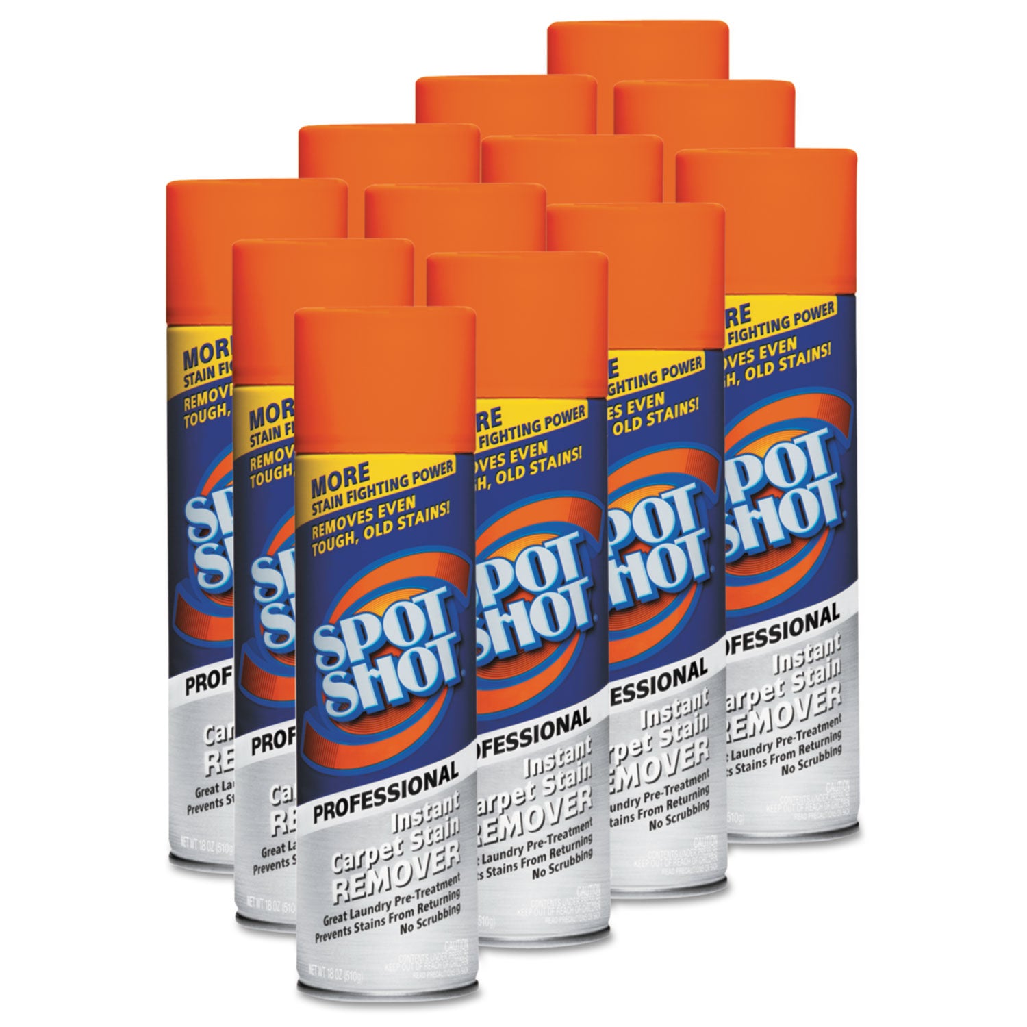 WD-40® Spot Shot Professional Instant Carpet Stain Remover, 18 Oz Aerosol Spray, 12/carton