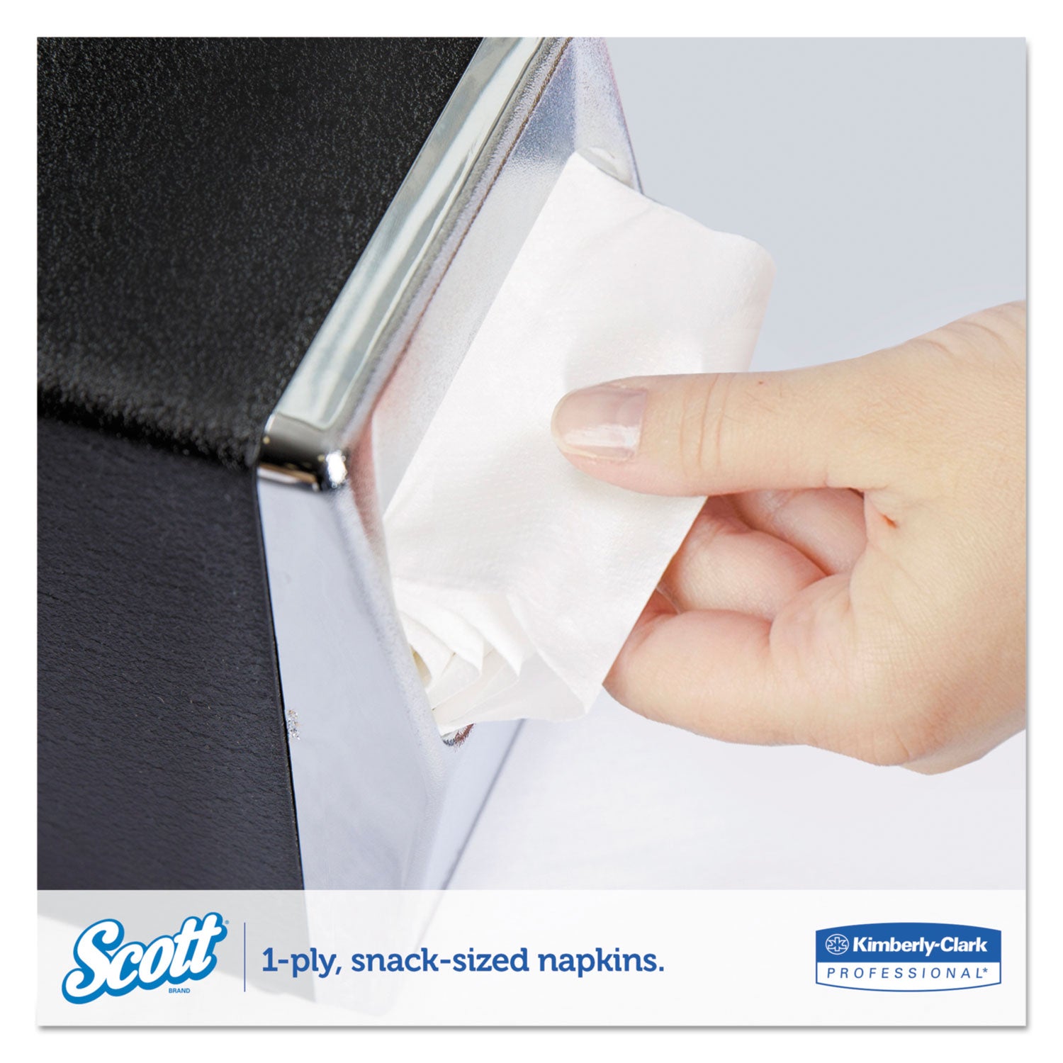 Scott® Low-Fold Dispenser Napkins, 1-Ply, 12" X 7", White, 250/pack, 32 Packs/carton