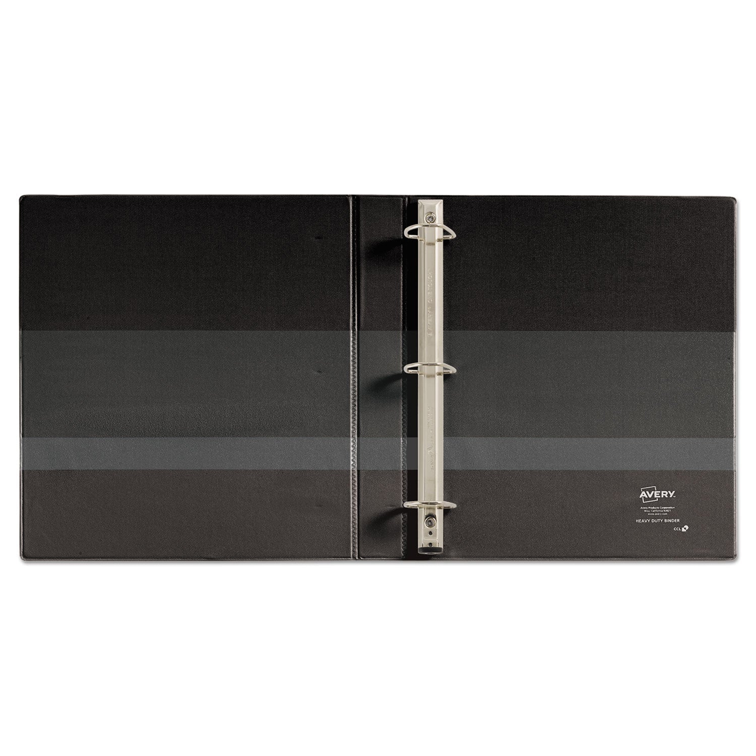 Avery® Heavy-Duty Non-View Binder With Durahinge And One Touch Ezd Rings, 3 Rings, 1" Capacity, 11 X 8.5, Black