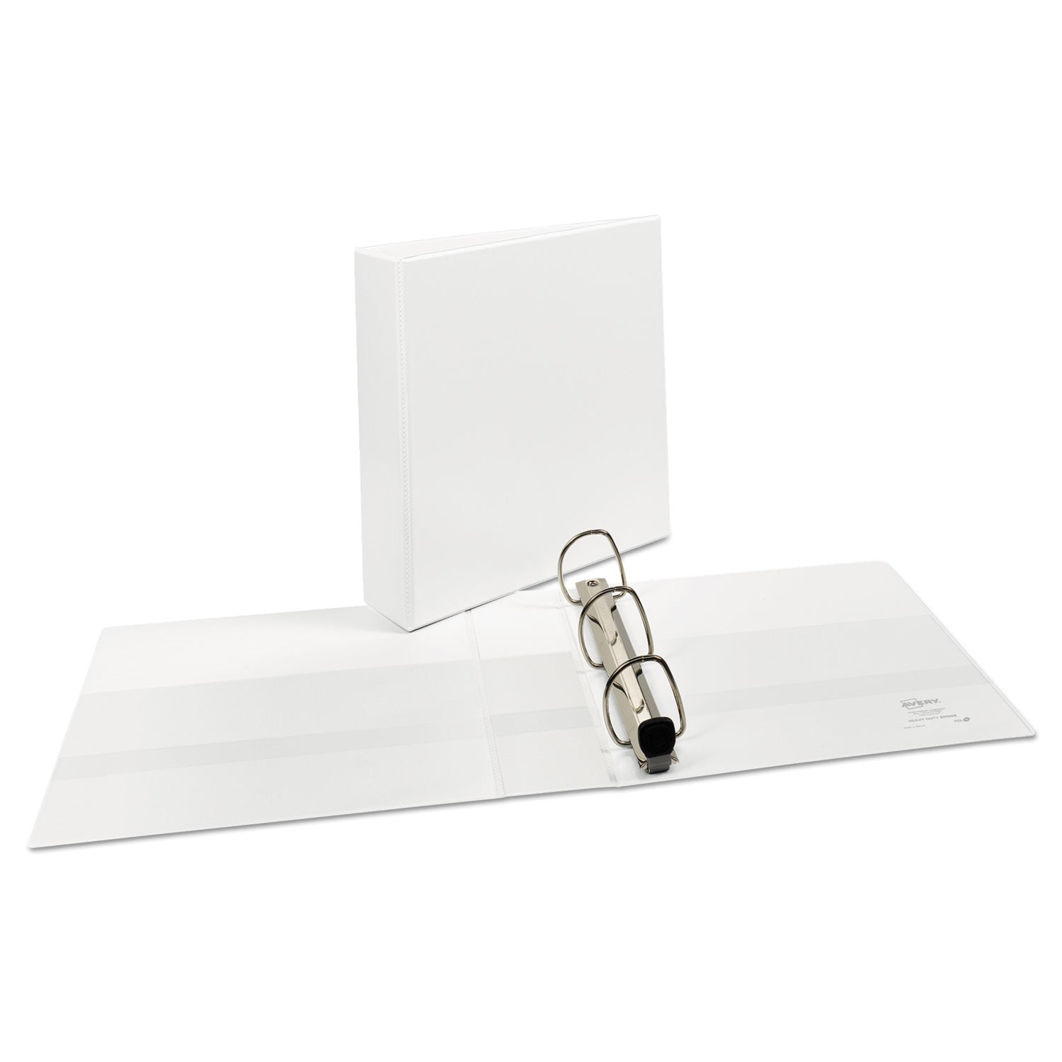 Avery® Heavy-Duty View Binder With Durahinge And One Touch Ezd Rings, 3 Rings, 2" Capacity, 11 X 8.5, White