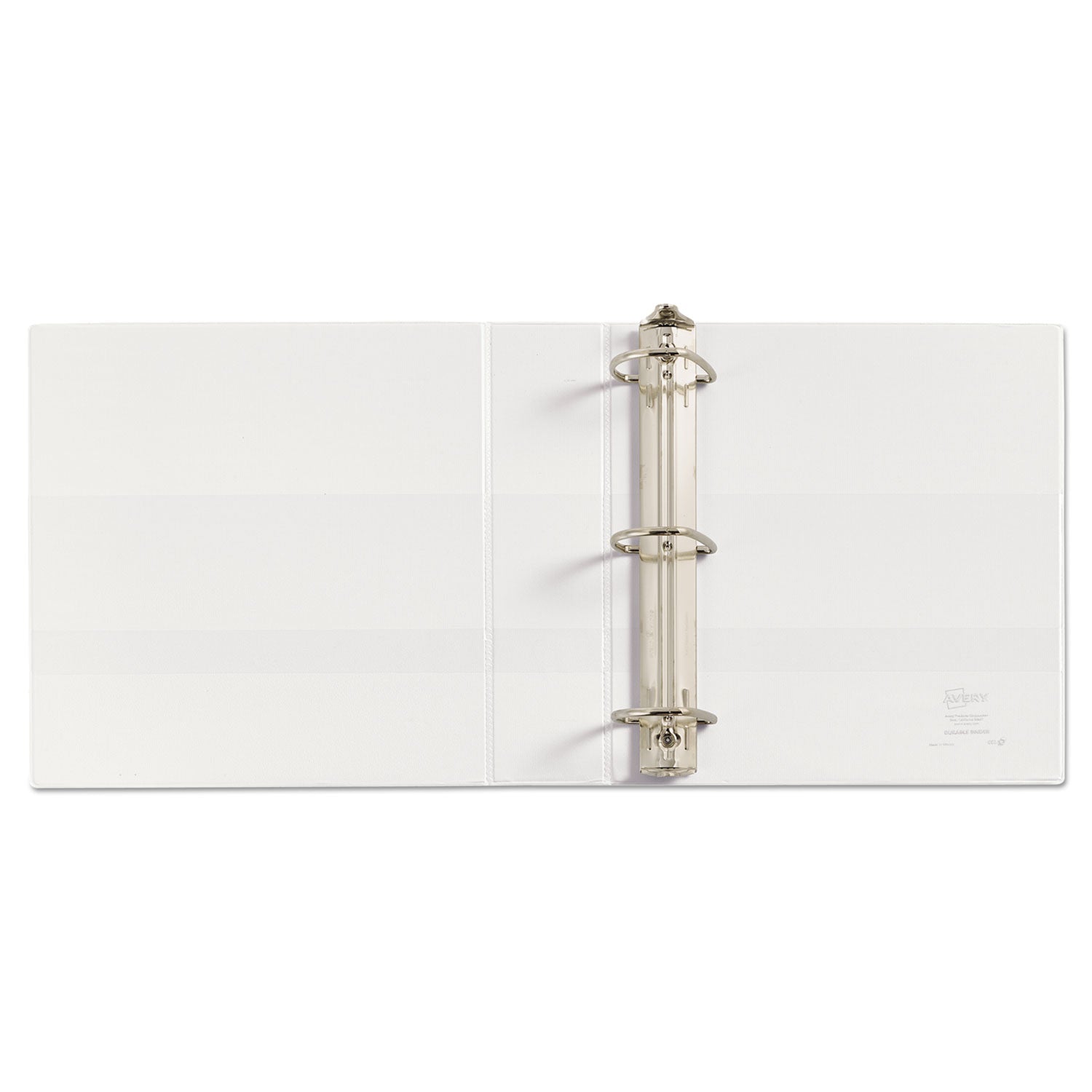 Avery® Durable View Binder With Durahinge And Ezd Rings, 3 Rings, 2" Capacity, 11 X 8.5, White, (9501)