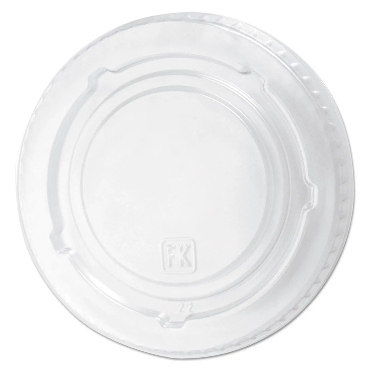Kal-Clear/Nexclear Drink Cup Lids, Flat Lid with No Slot, Fits 12 to 20 oz Cold Cups, Clear, 1,000/Carton