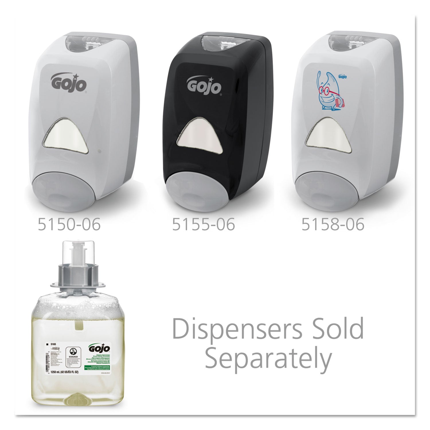 GOJO® Green Certified Foaming Hand Cleaner Refill, For FMX-12 Dispenser, Unscented, 1,250 mL