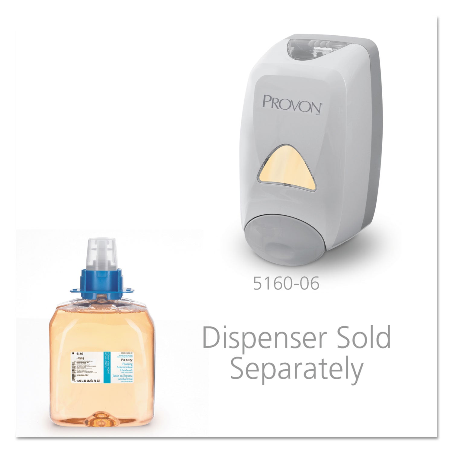 PROVON® Foaming Antimicrobial Handwash/Moisturizer Refill, For FMX-12 Dispenser, Light Floral Scent, 1,250 mL
