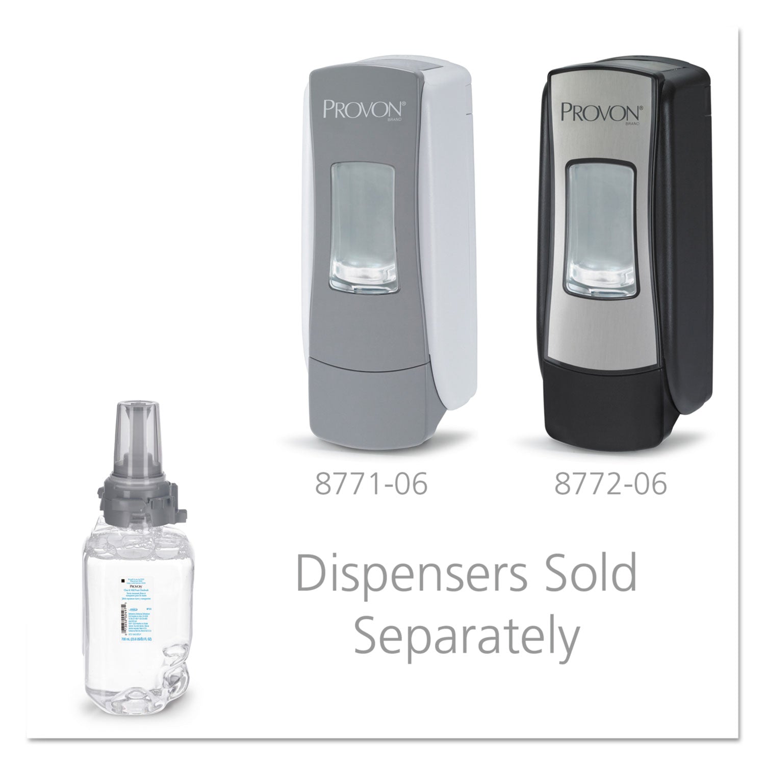 PROVON® Clear and Mild Foam Hand Wash Refill, Unscented, 700 mL, 4/Carton