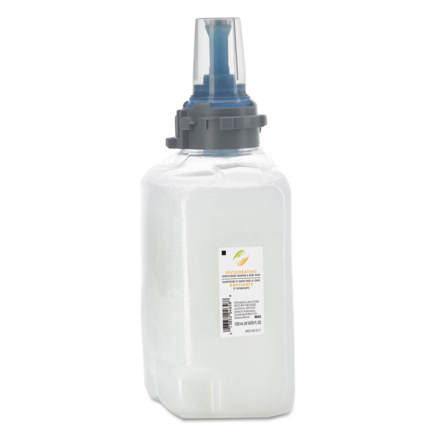 GOJO® Lather and Klean Body and Hair Shampoo Refill, Citrus Ginger Scent, 1,250 mL