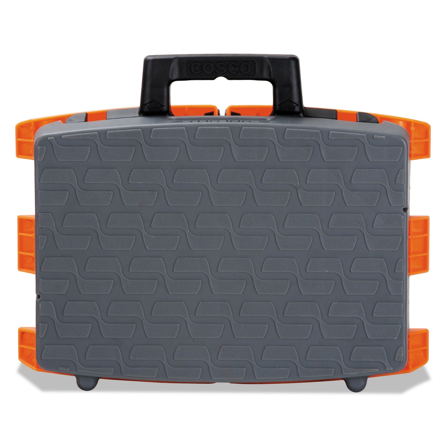 Cosco® Folding Step Stool, 1-Step, 300 Lb Capacity, 8.5" Working Height, Orange/gray